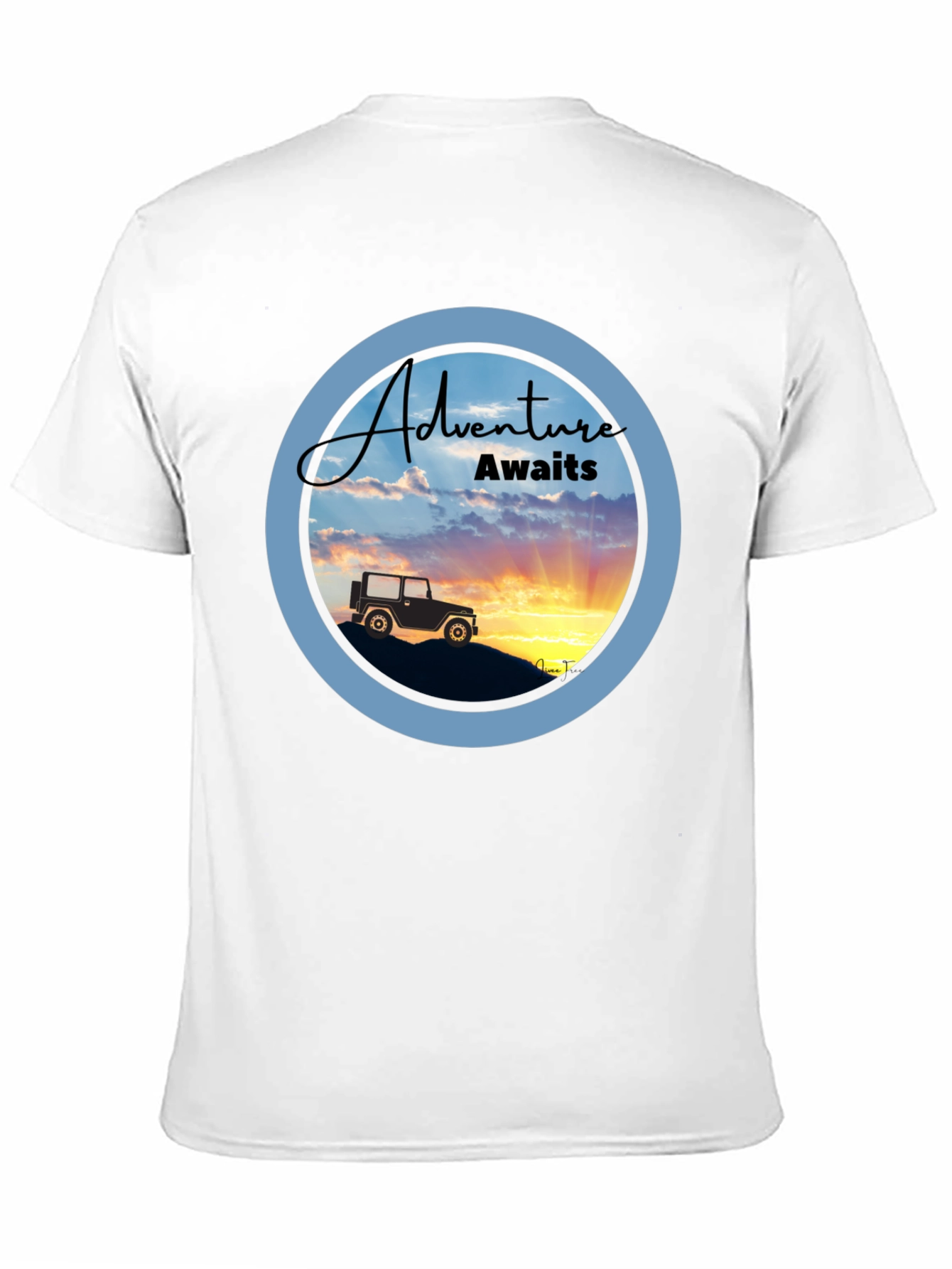 Adventure Awaits Graphic Tee - Black