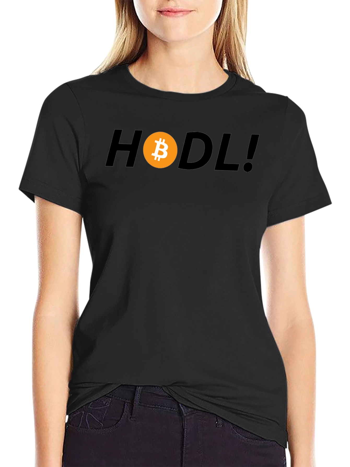HODL Bitcoin Crypto T-Shirt - Black