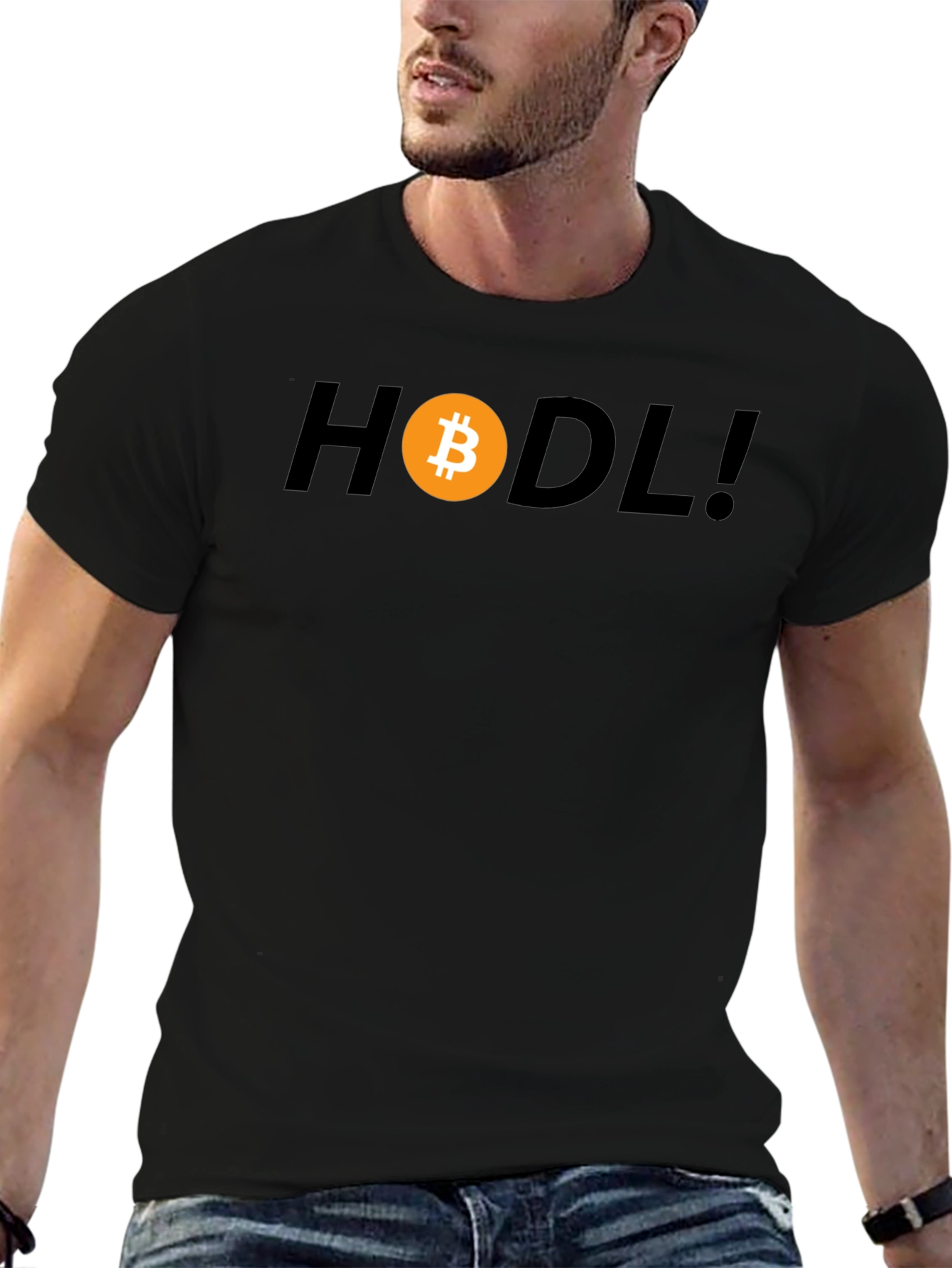 HODL Bitcoin Crypto T-Shirt - Black