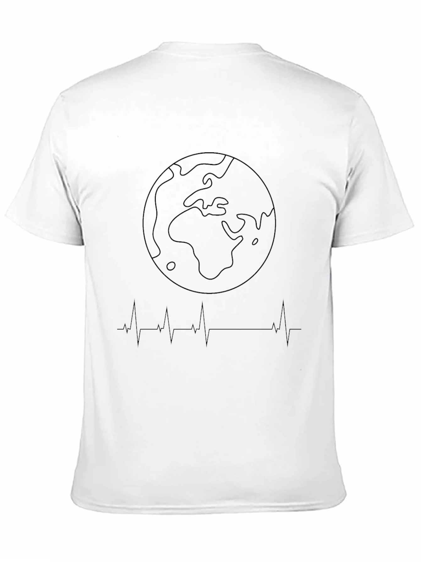 Earth Heartbeat Graphic Tee - Black T-Shirt