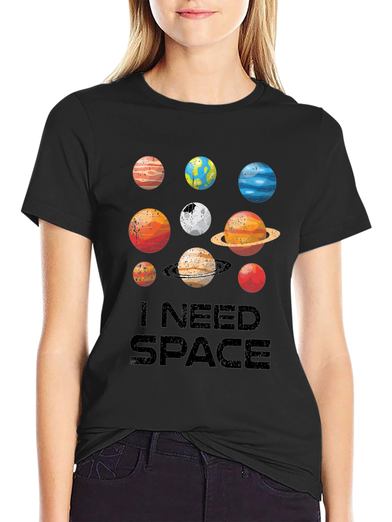 I Need Space Planets Graphic Tee