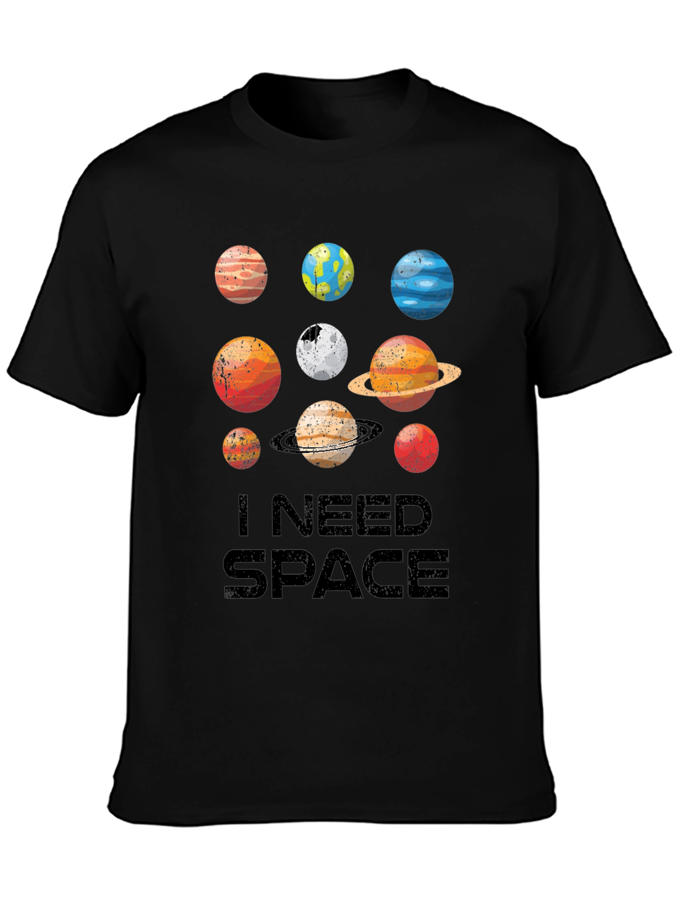I Need Space Planets Graphic Tee
