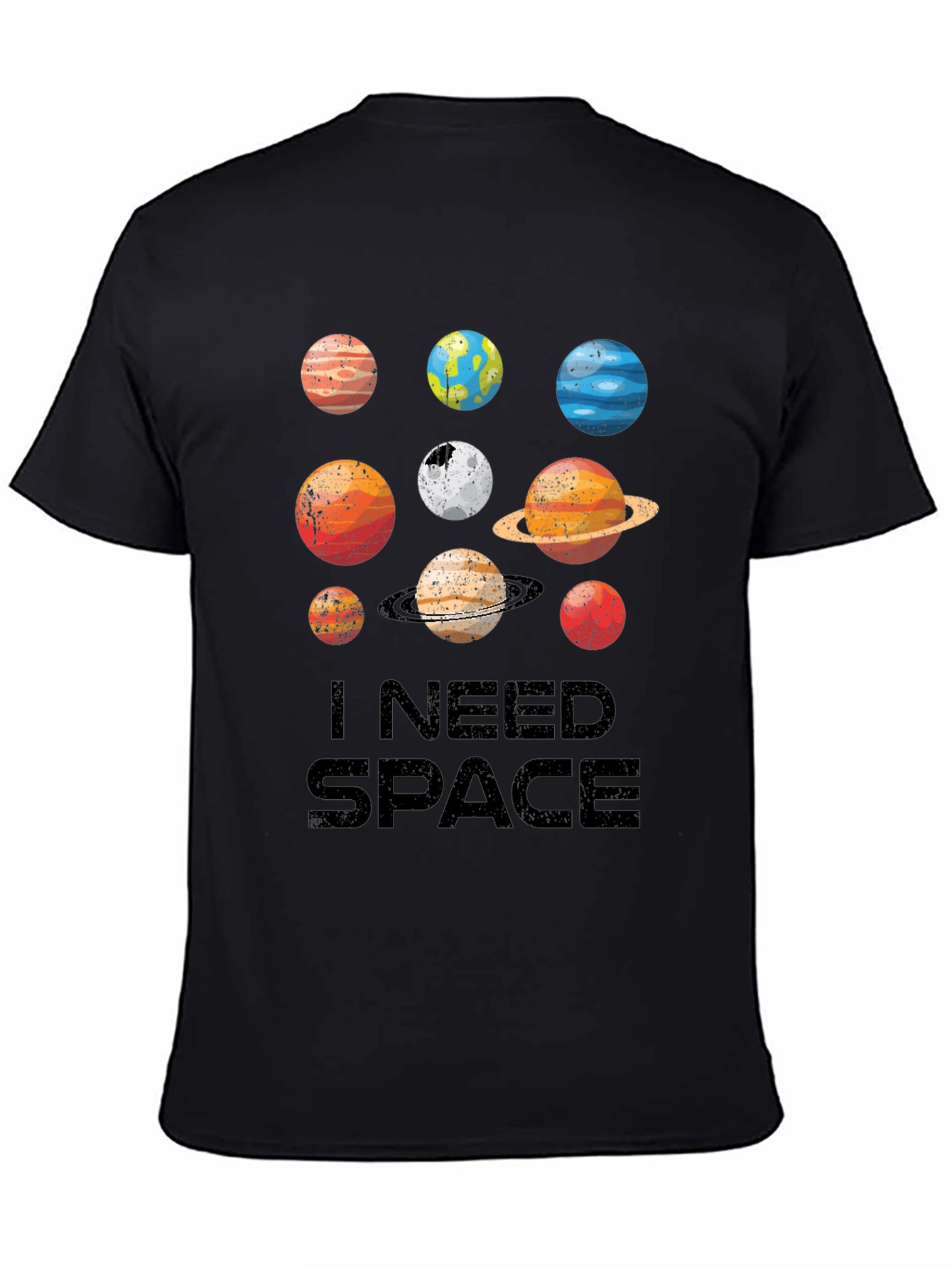 I Need Space Planets Graphic Tee