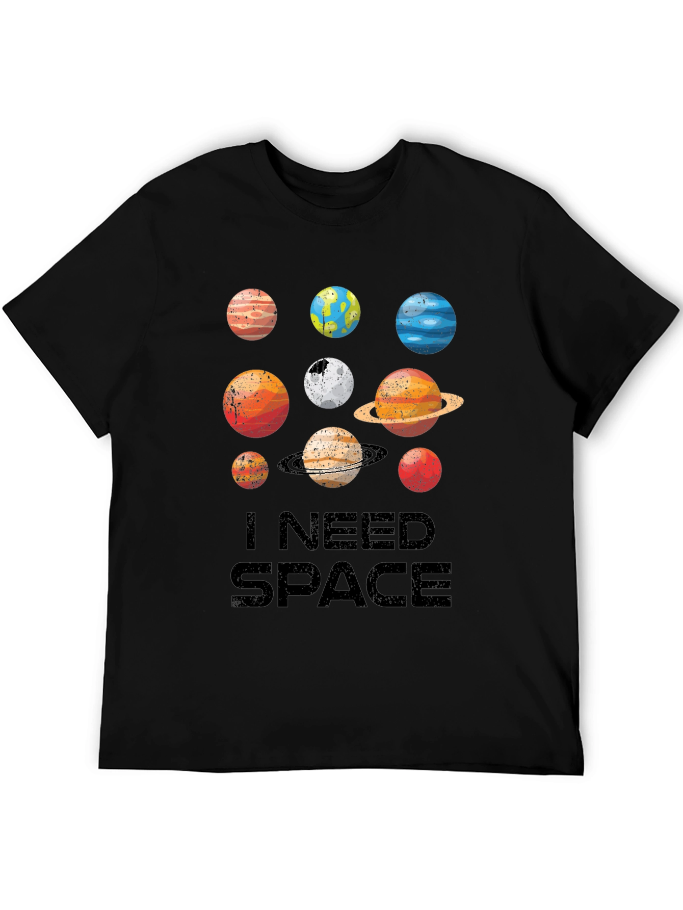 I Need Space Planets Graphic Tee