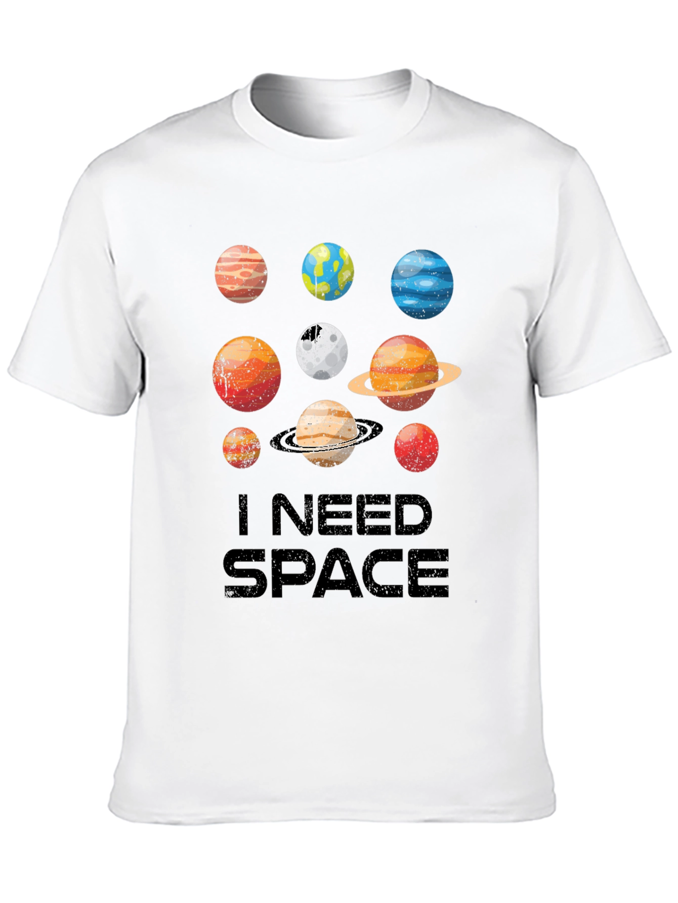I Need Space Planets Graphic Tee