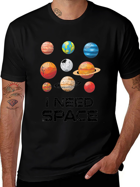 I Need Space Planets Graphic Tee