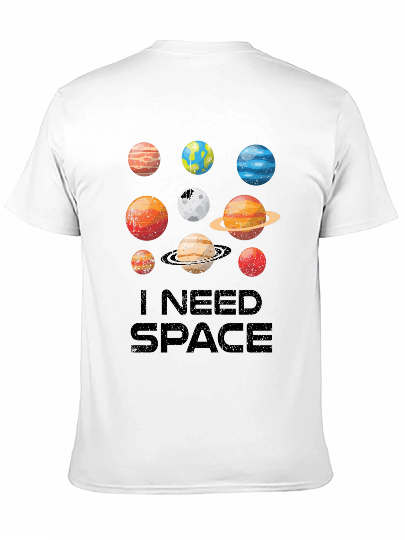 I Need Space Planets Graphic Tee