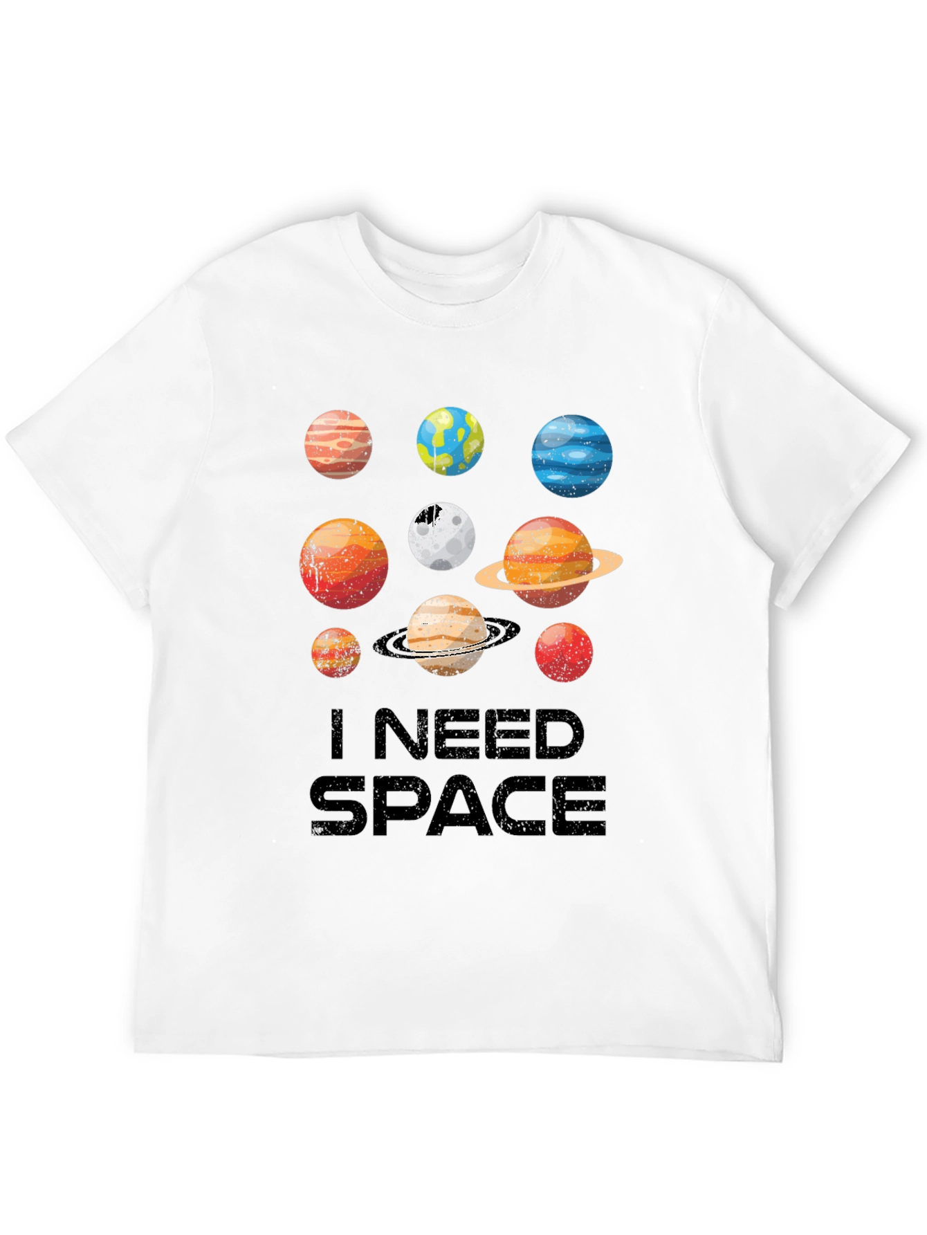 I Need Space Planets Graphic Tee