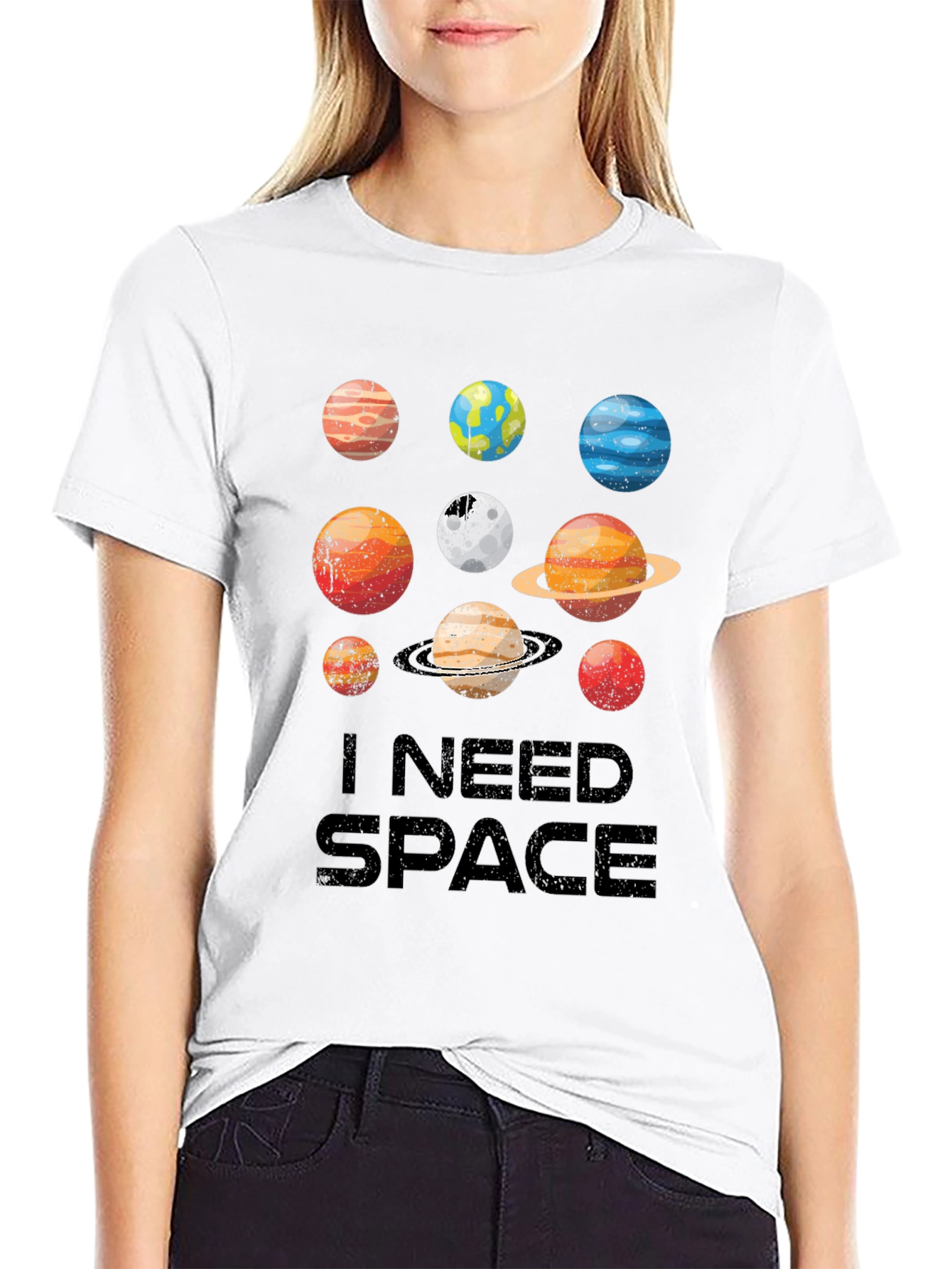 I Need Space Planets Graphic Tee