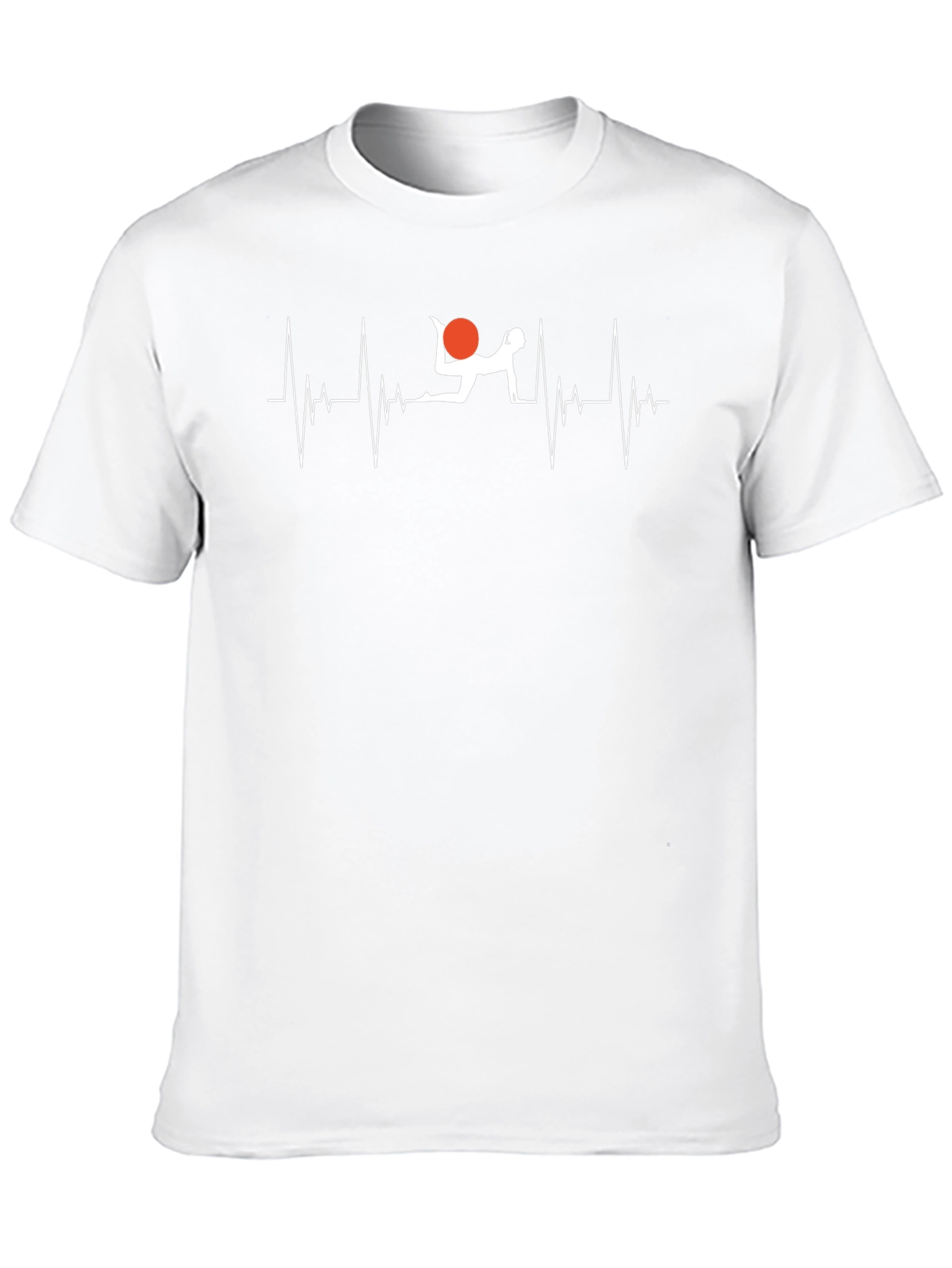 Yoga Heartbeat T-Shirt - Black