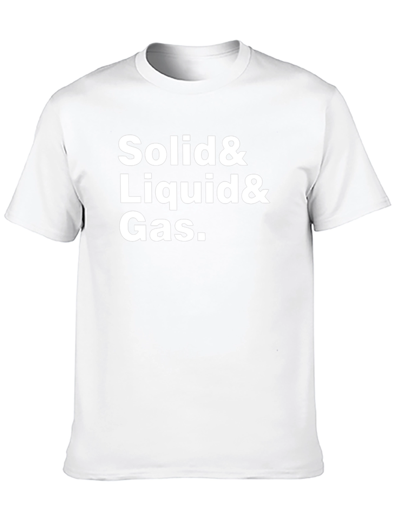 Solid Liquid Gas. Black T-Shirt