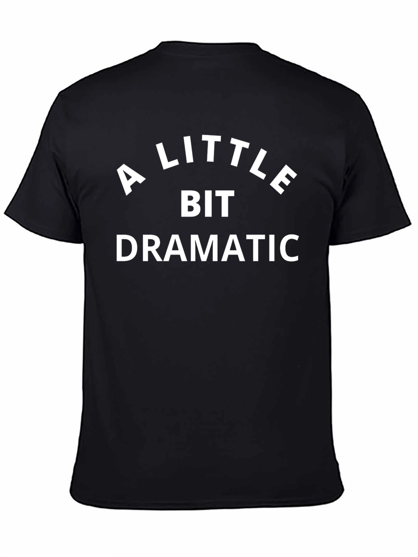 A Little Bit Dramatic Graphic Tee - Black