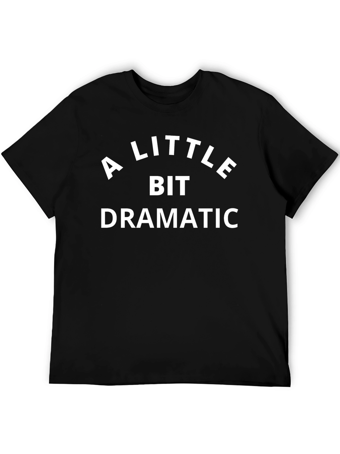A Little Bit Dramatic Graphic Tee - Black