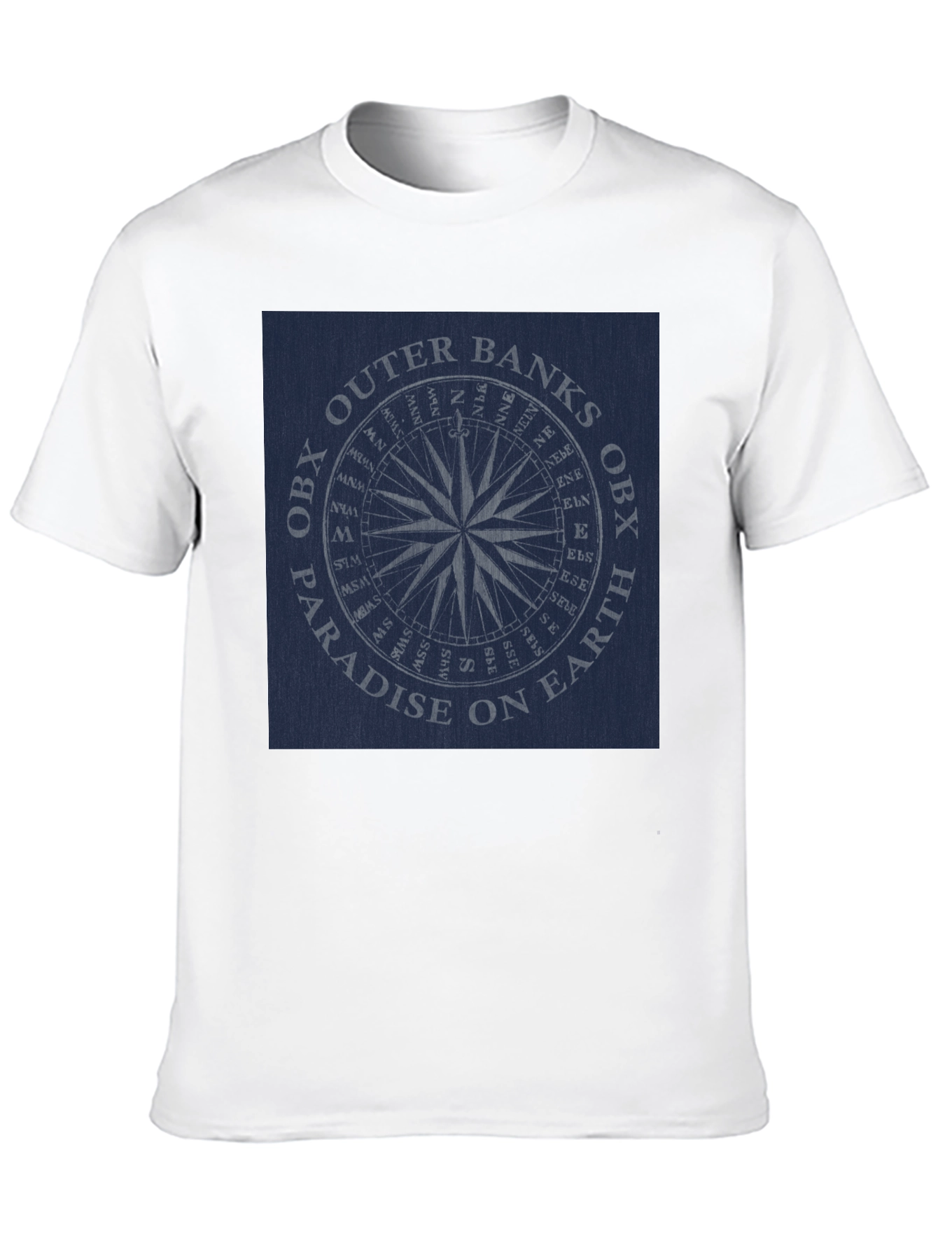 Outer Banks OBX Paradise Compass Black T-Shirt