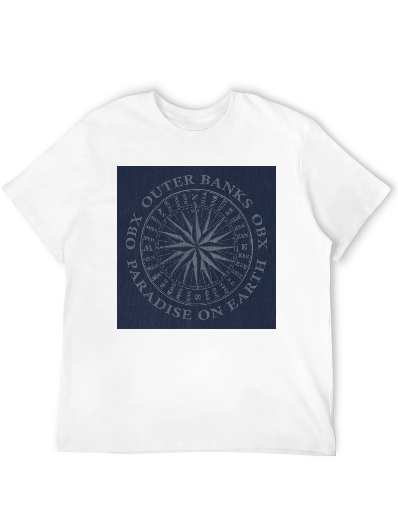 Outer Banks OBX Paradise Compass Black T-Shirt