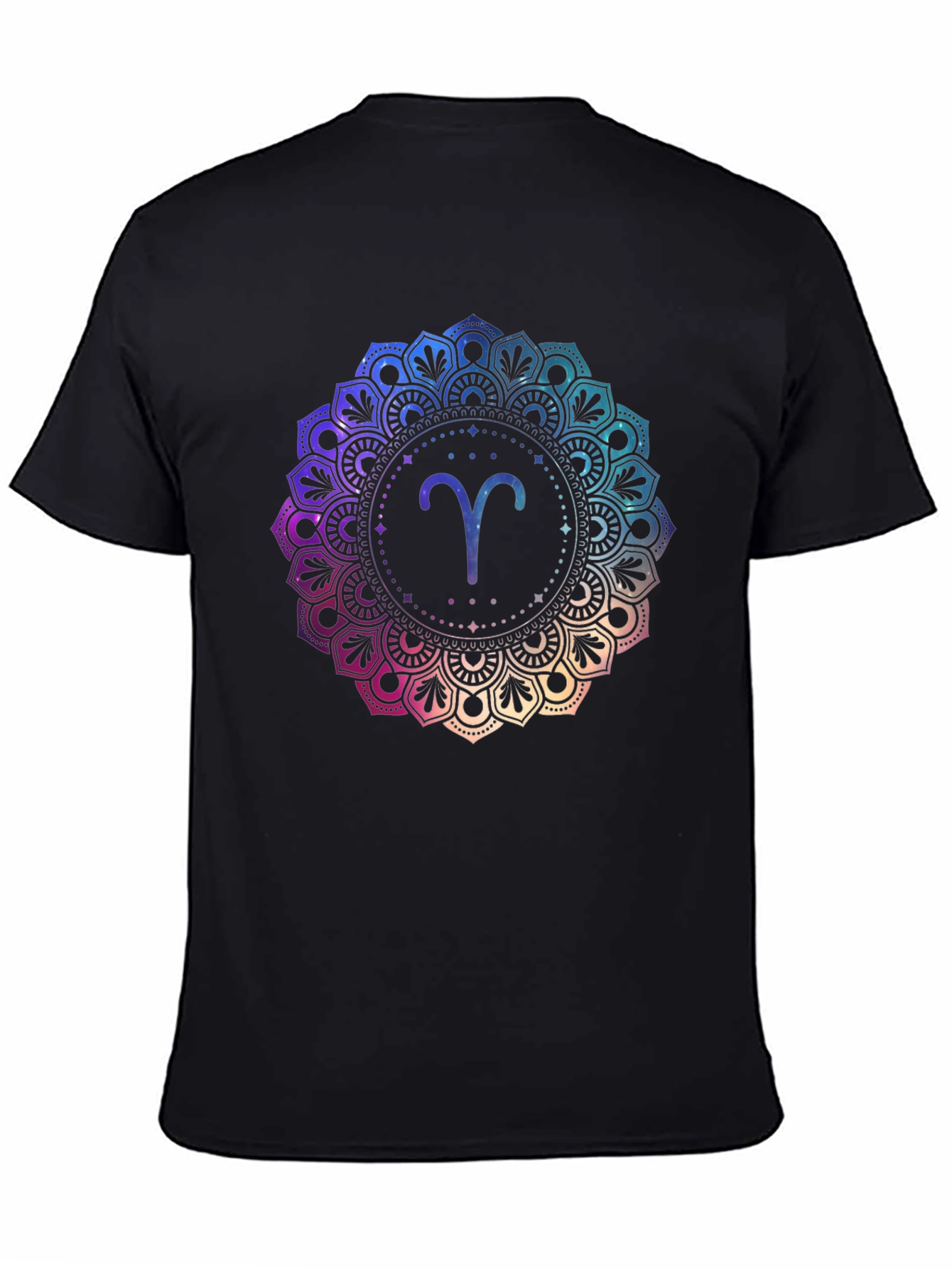 Aries Zodiac Mandala Graphic T-Shirt
