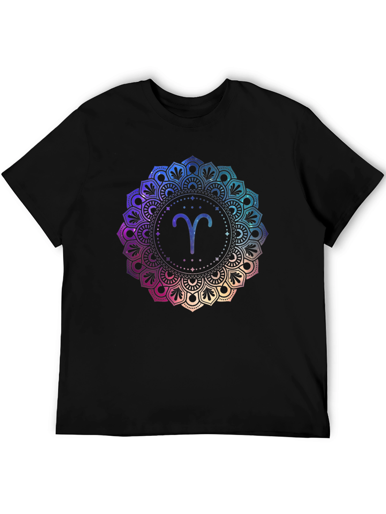 Aries Zodiac Mandala Graphic T-Shirt