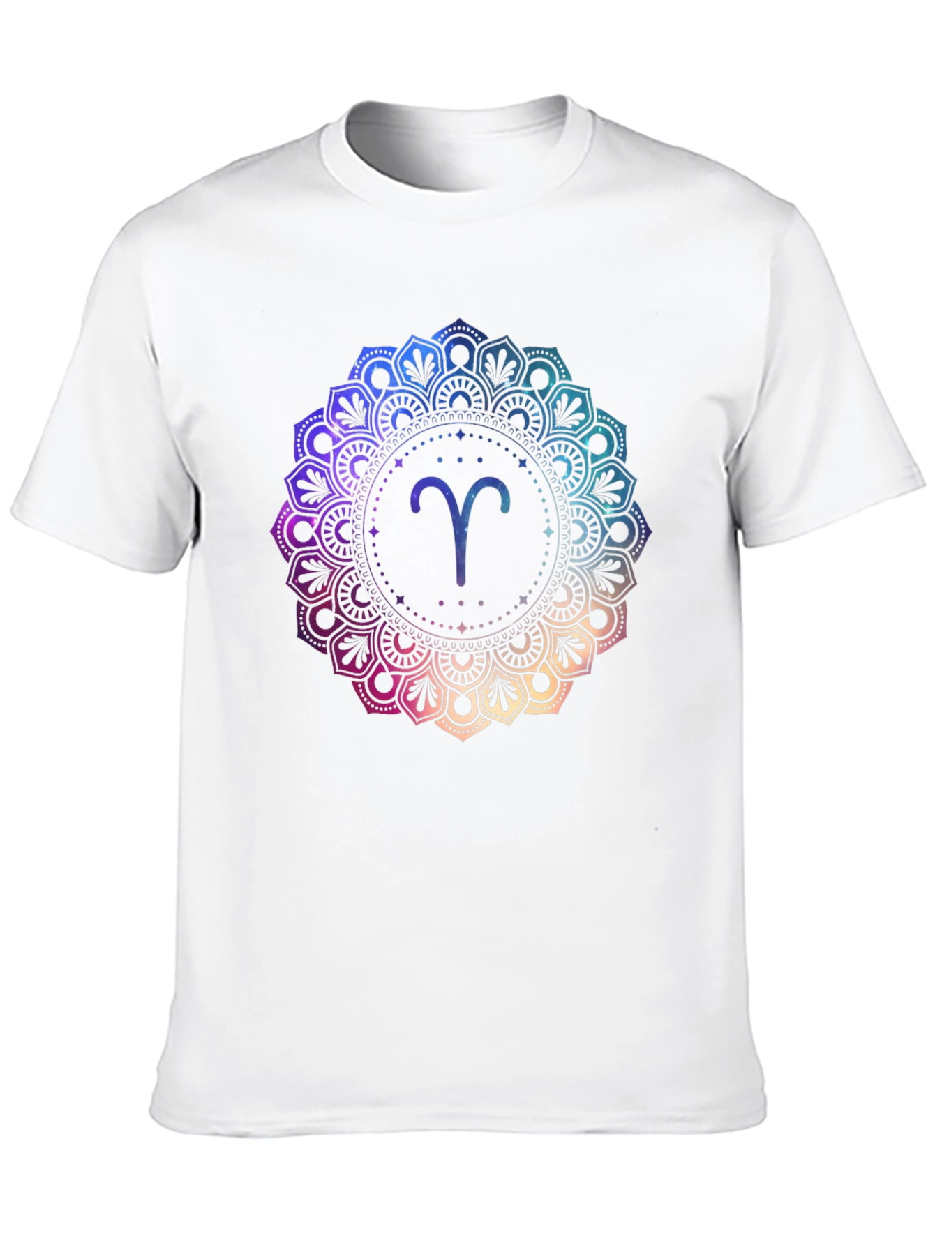 Aries Zodiac Mandala Graphic T-Shirt
