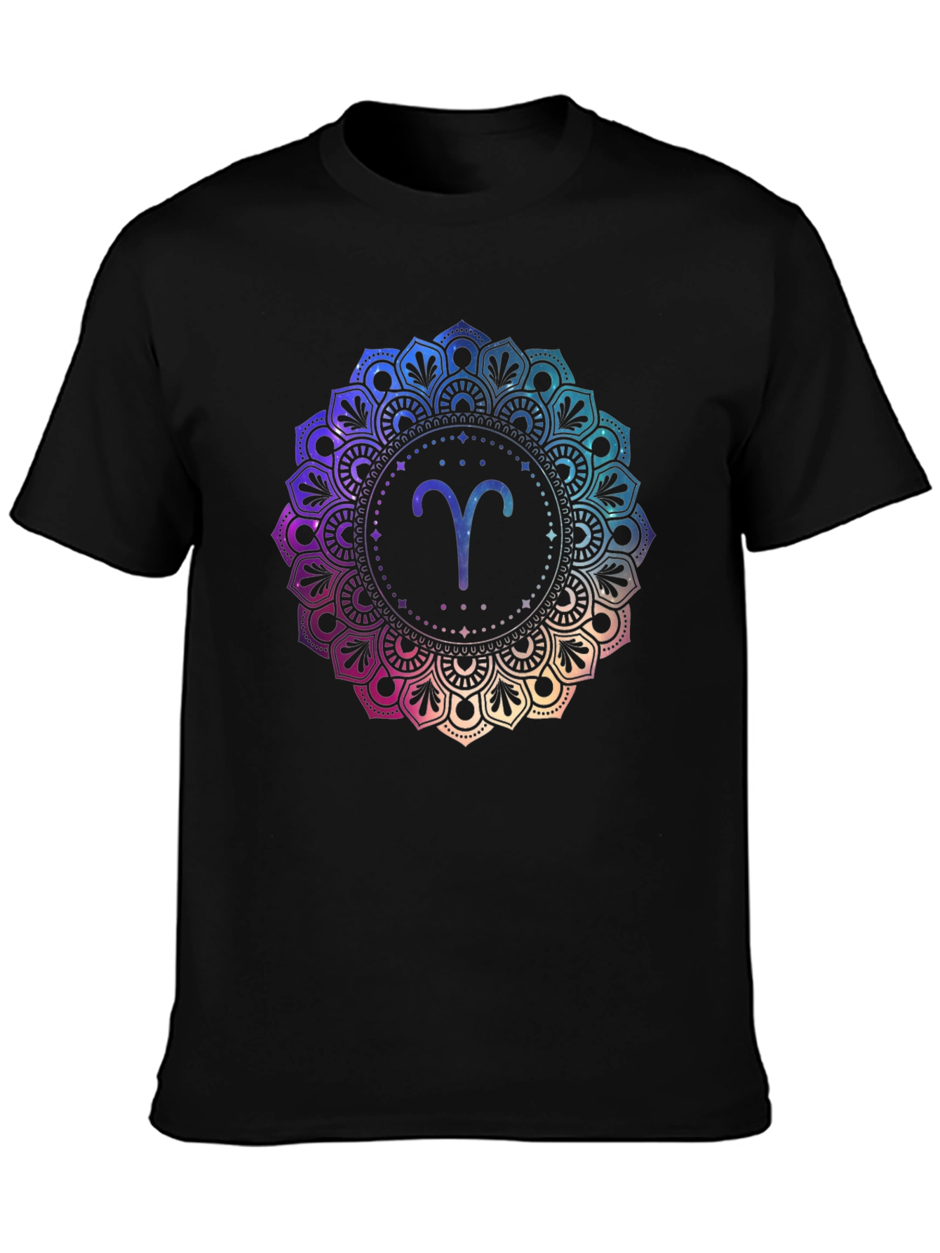 Aries Zodiac Mandala Graphic T-Shirt
