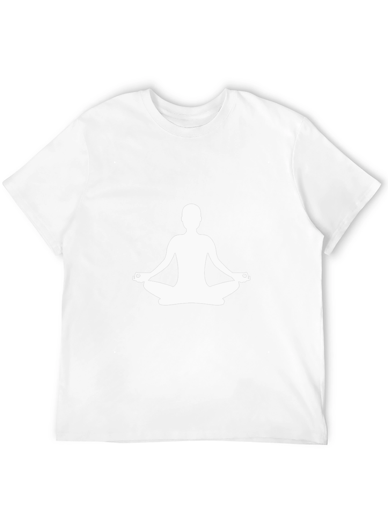 Meditative Pose Graphic T-Shirt - Black