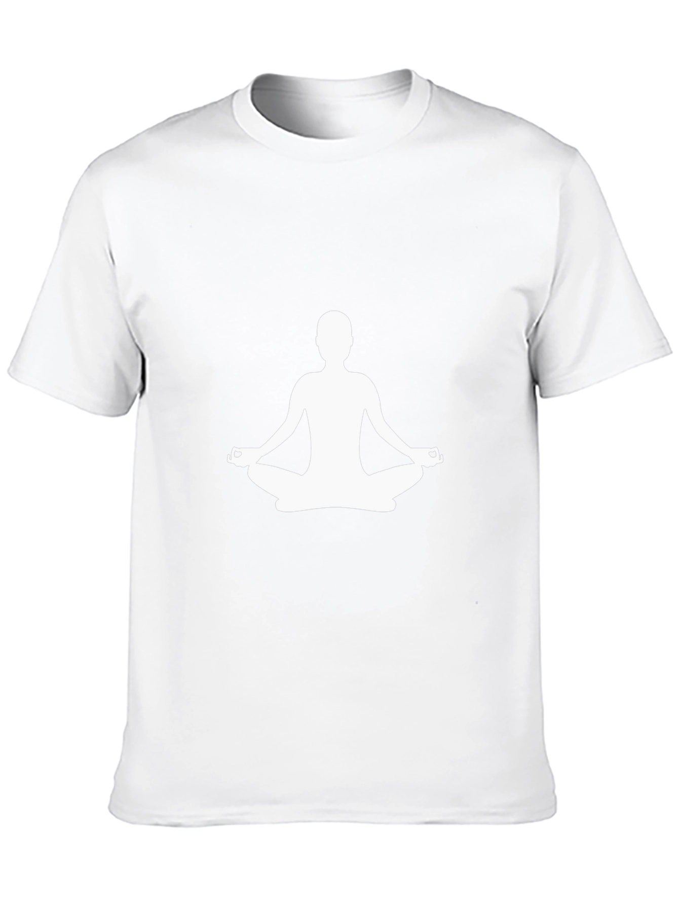 Meditative Pose Graphic T-Shirt - Black