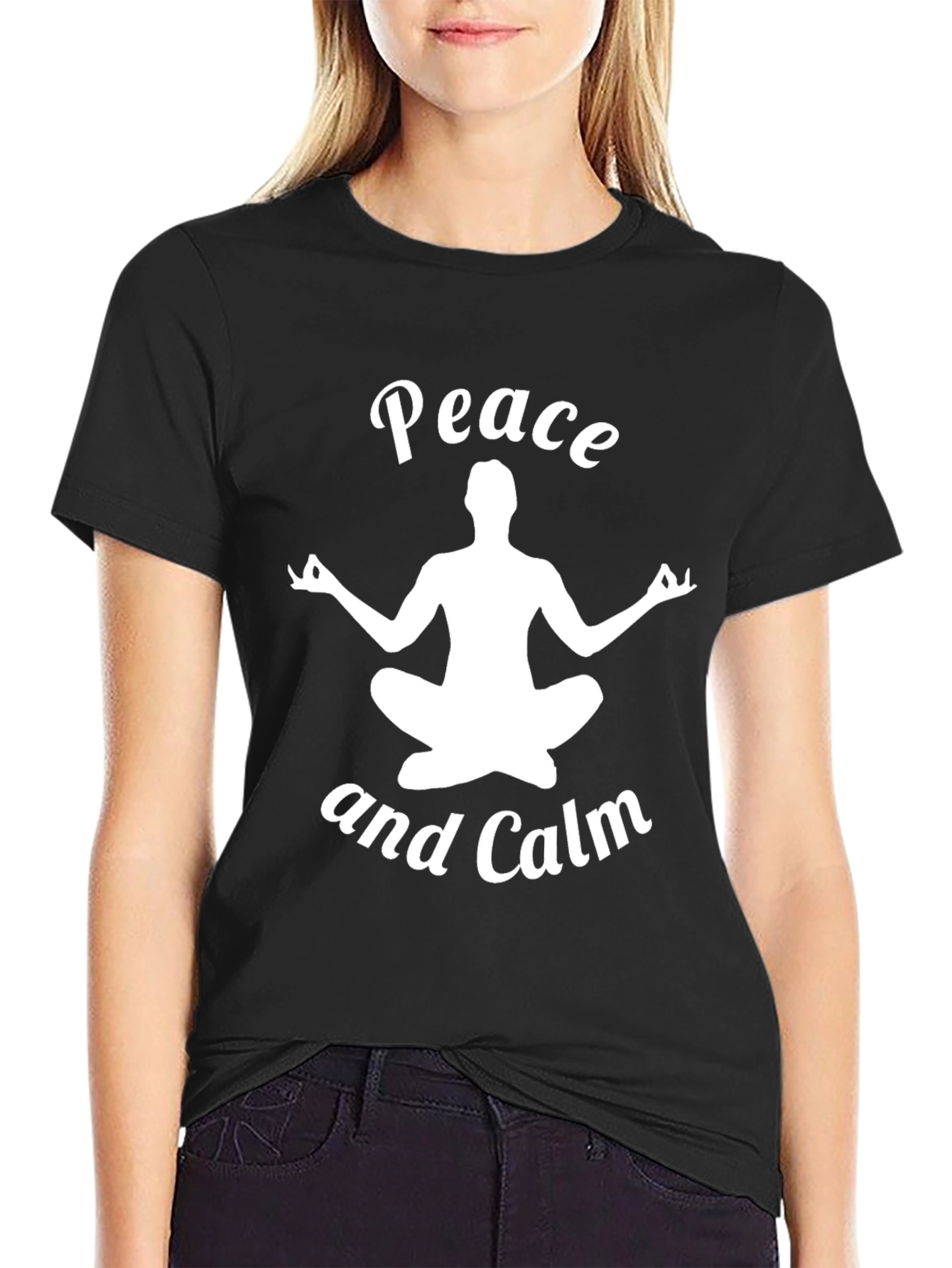 Peace and Calm Yoga Meditation T-Shirt