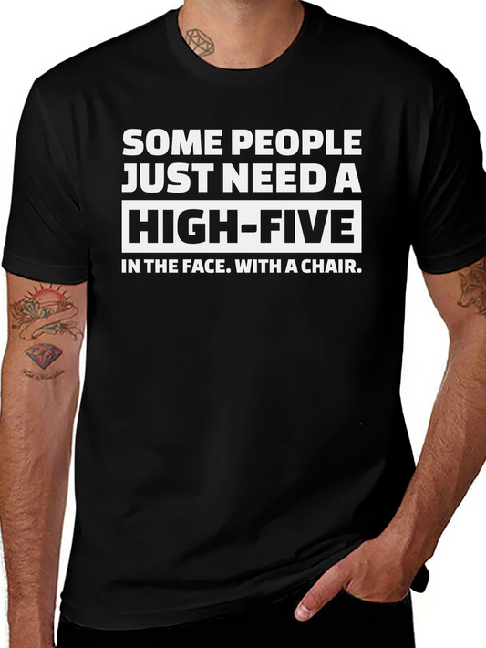 Funny High-Five in The Face Graphic T-Shirt