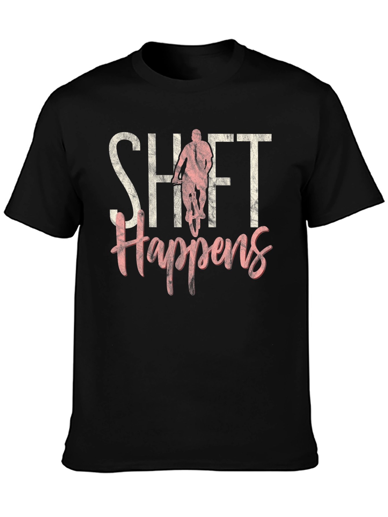 Shift Happens Graphic T-Shirt - Biker Tee
