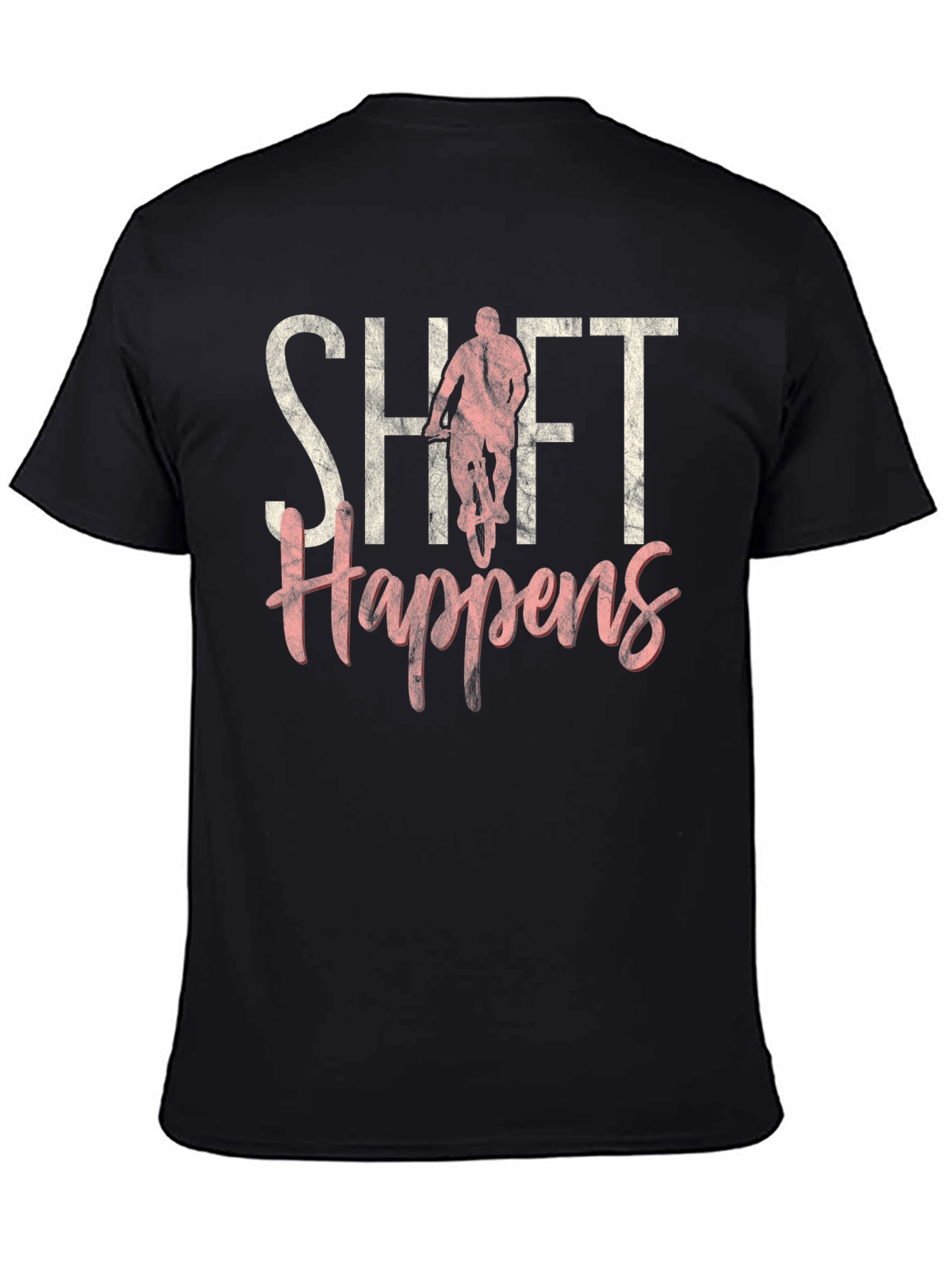 Shift Happens Graphic T-Shirt - Biker Tee