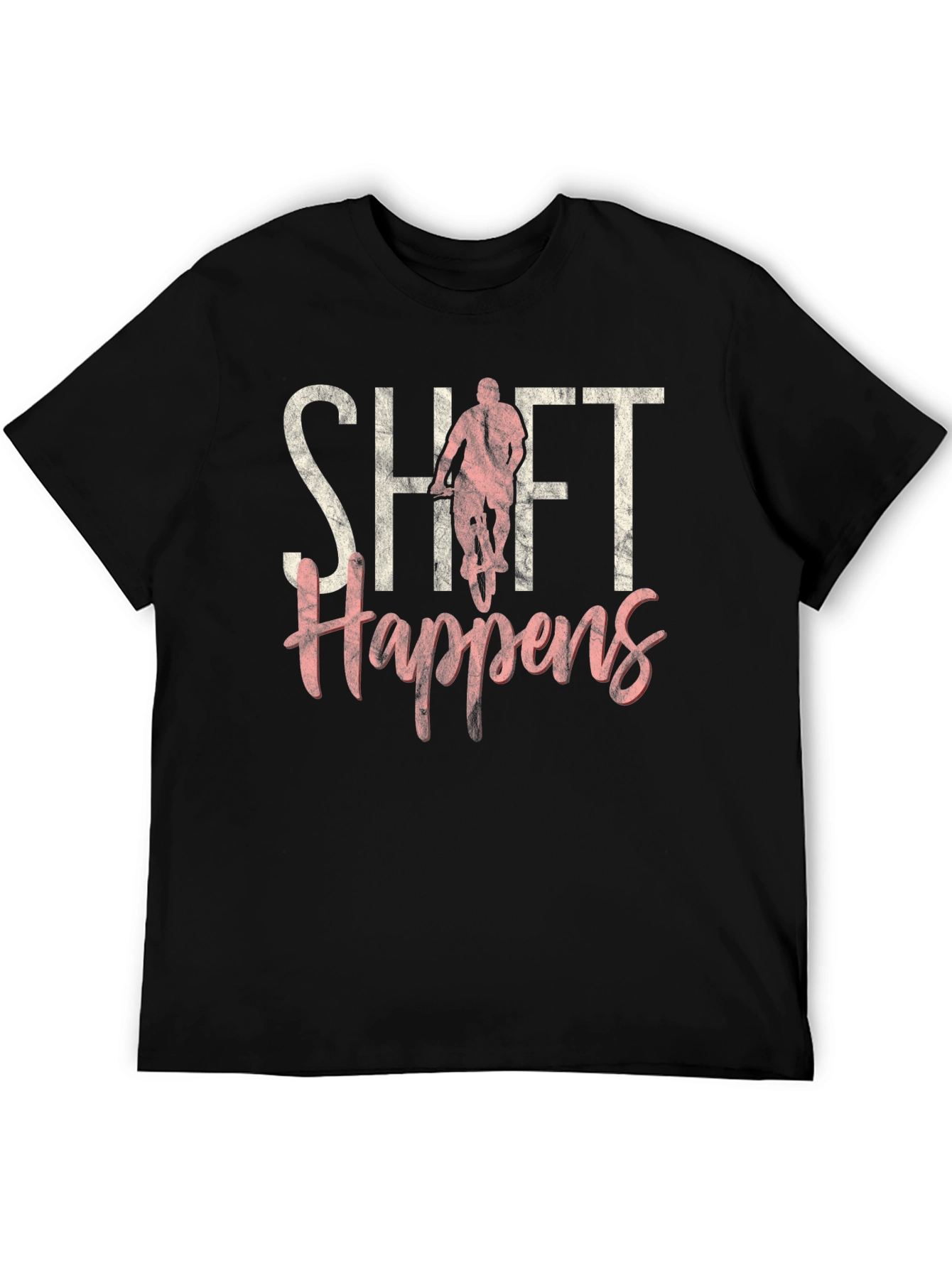 Shift Happens Graphic T-Shirt - Biker Tee