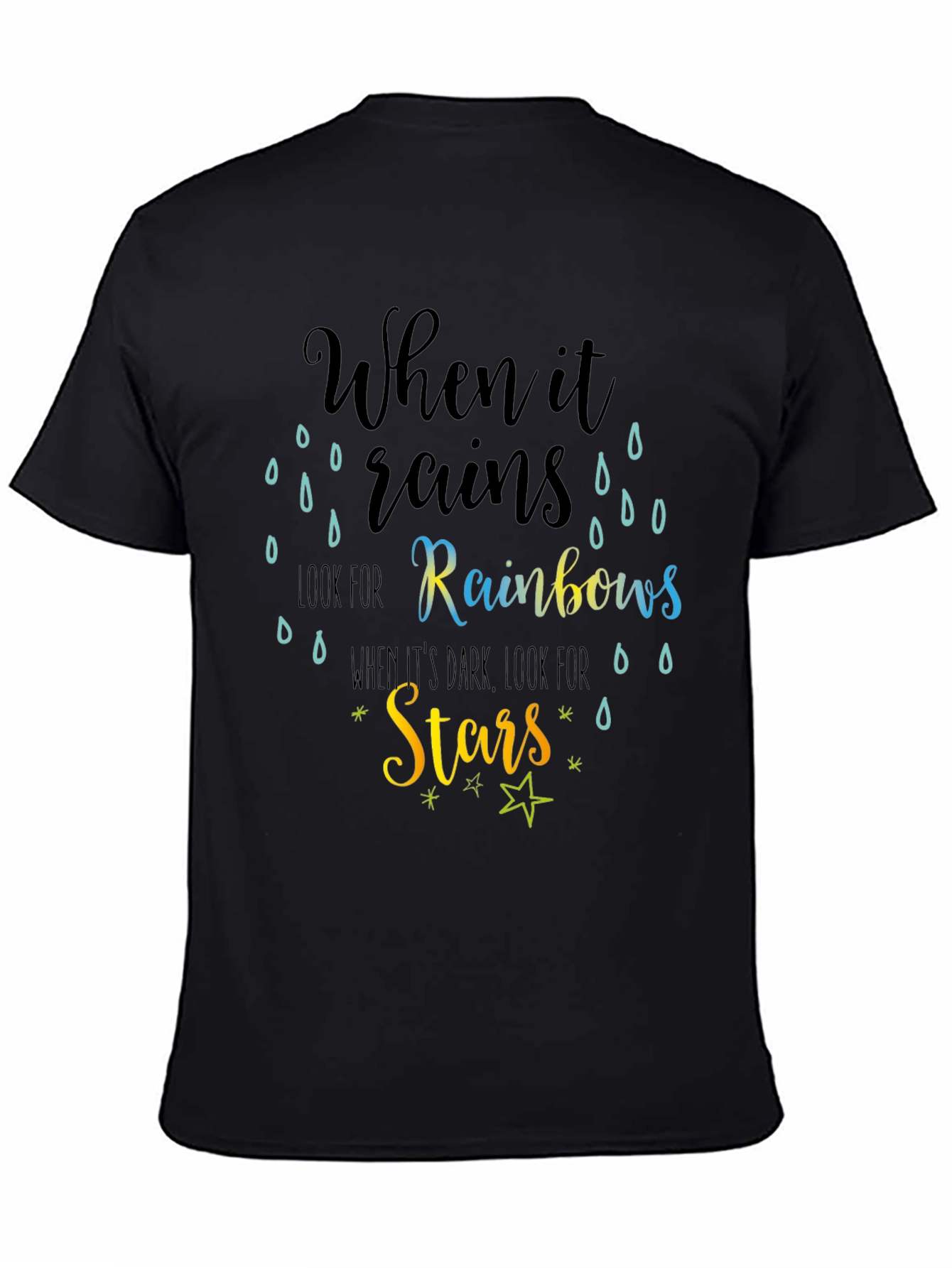 Inspirational Rainbow & Star Graphic Tee