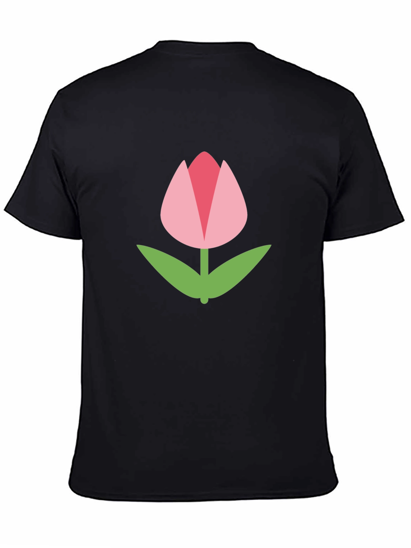Tulip Graphic Tee - Black Unisex T-Shirt