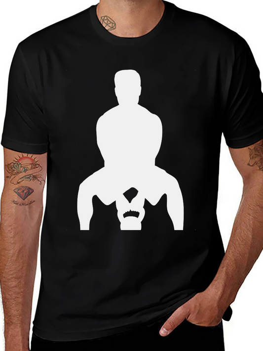 Workout Graphic Tee - Kettlebell Squat Design