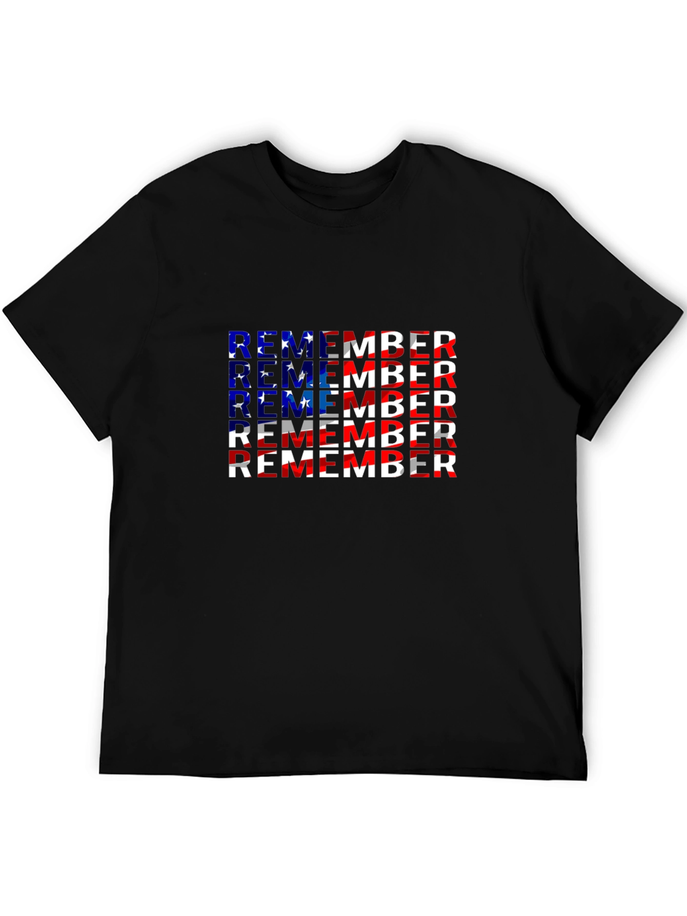 Remember Patriotic American Flag T-Shirt
