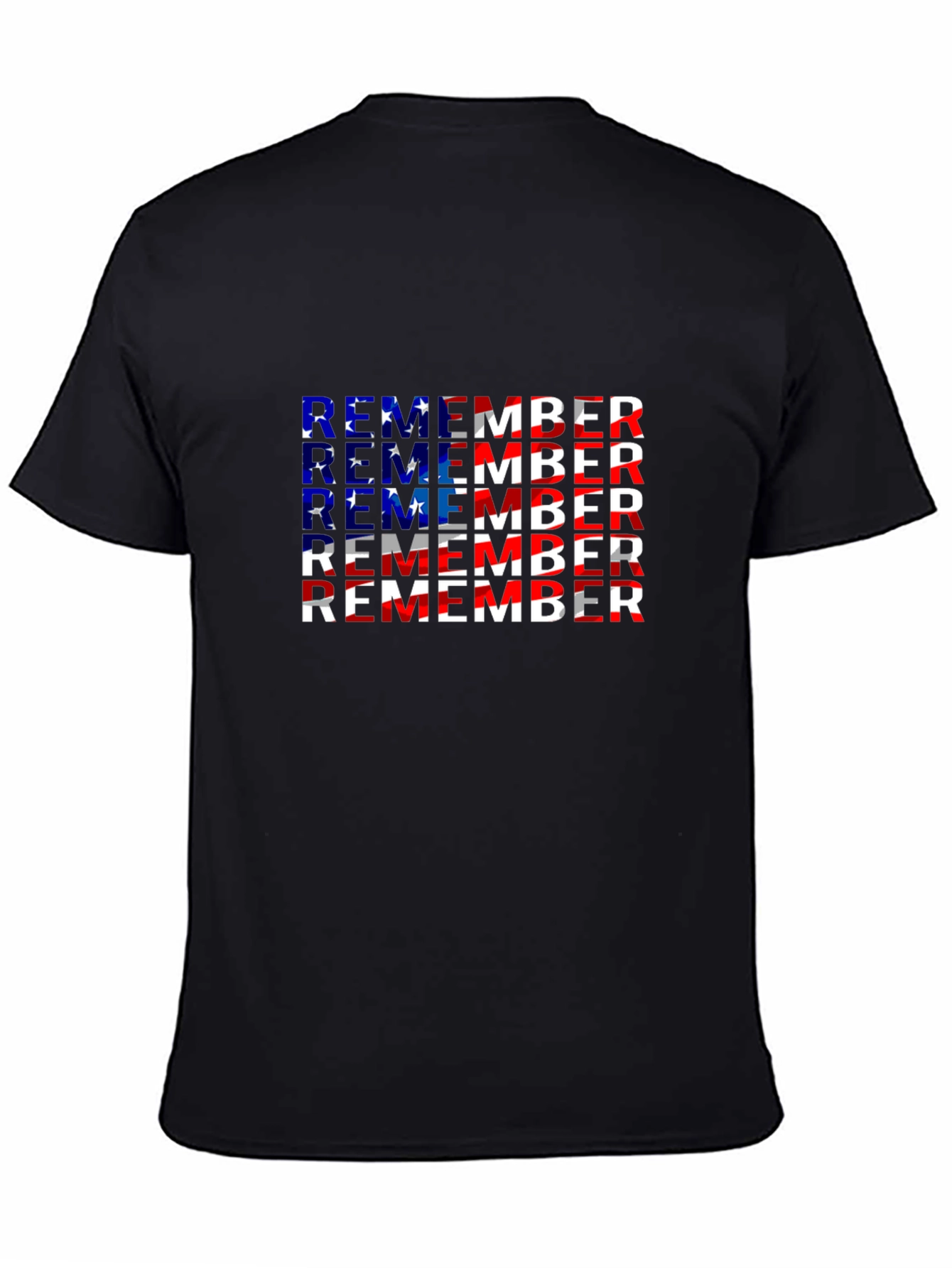 Remember Patriotic American Flag T-Shirt