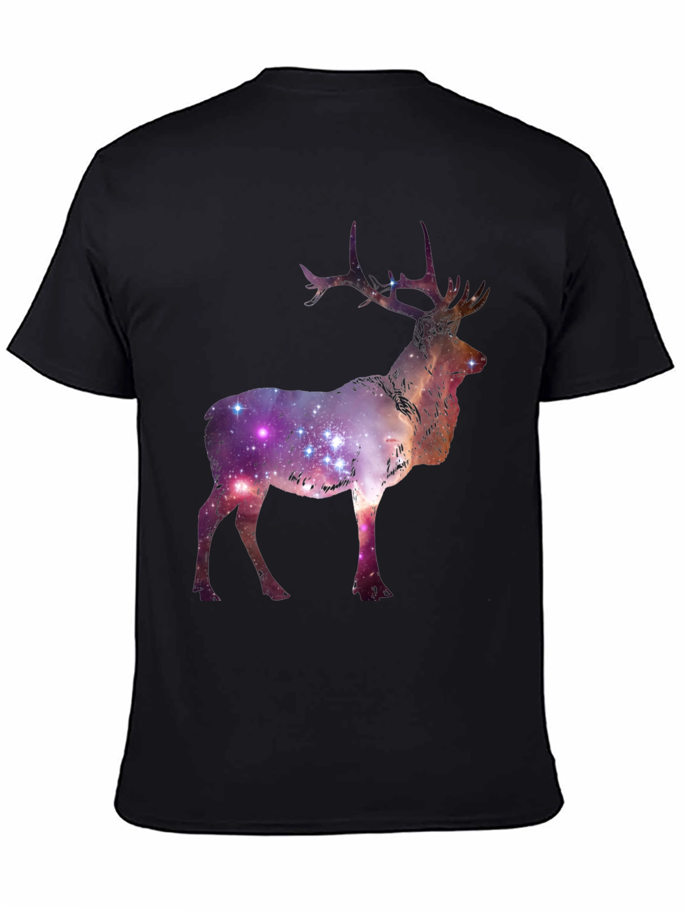 Galaxy Deer Graphic Tee - Cosmic Style