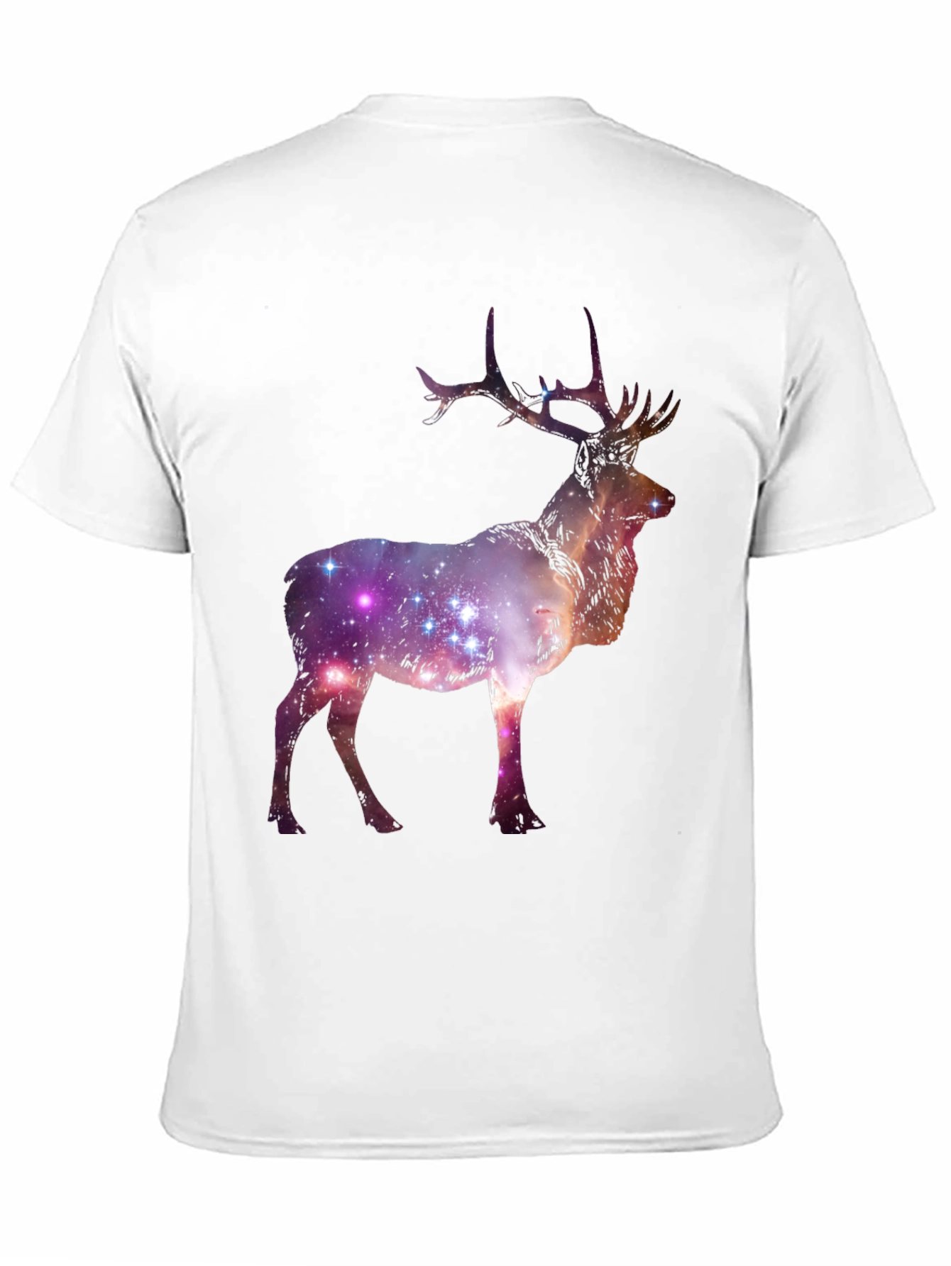 Galaxy Deer Graphic Tee - Cosmic Style