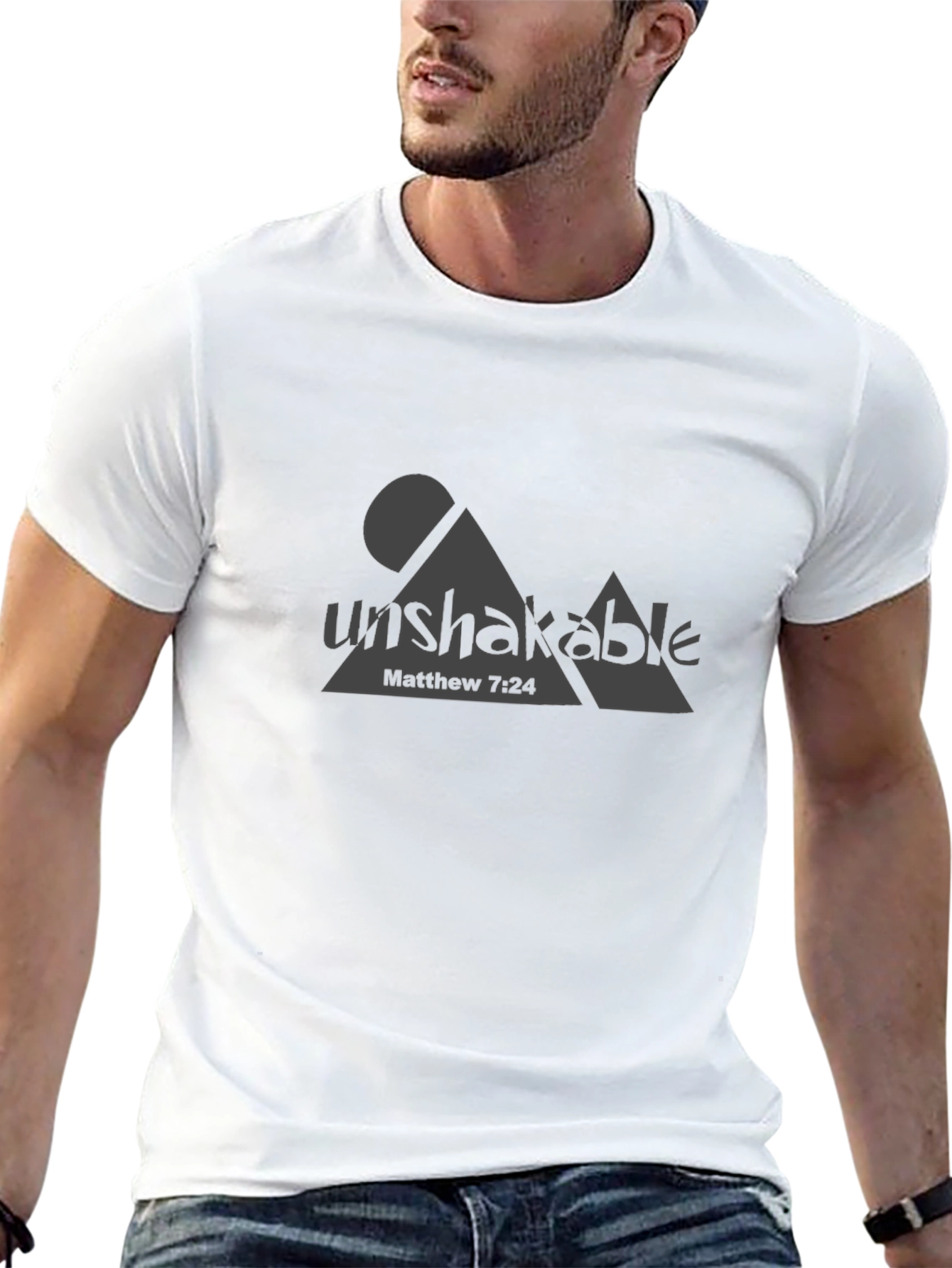 Unshakable Matthew 7:24 Graphic Tee