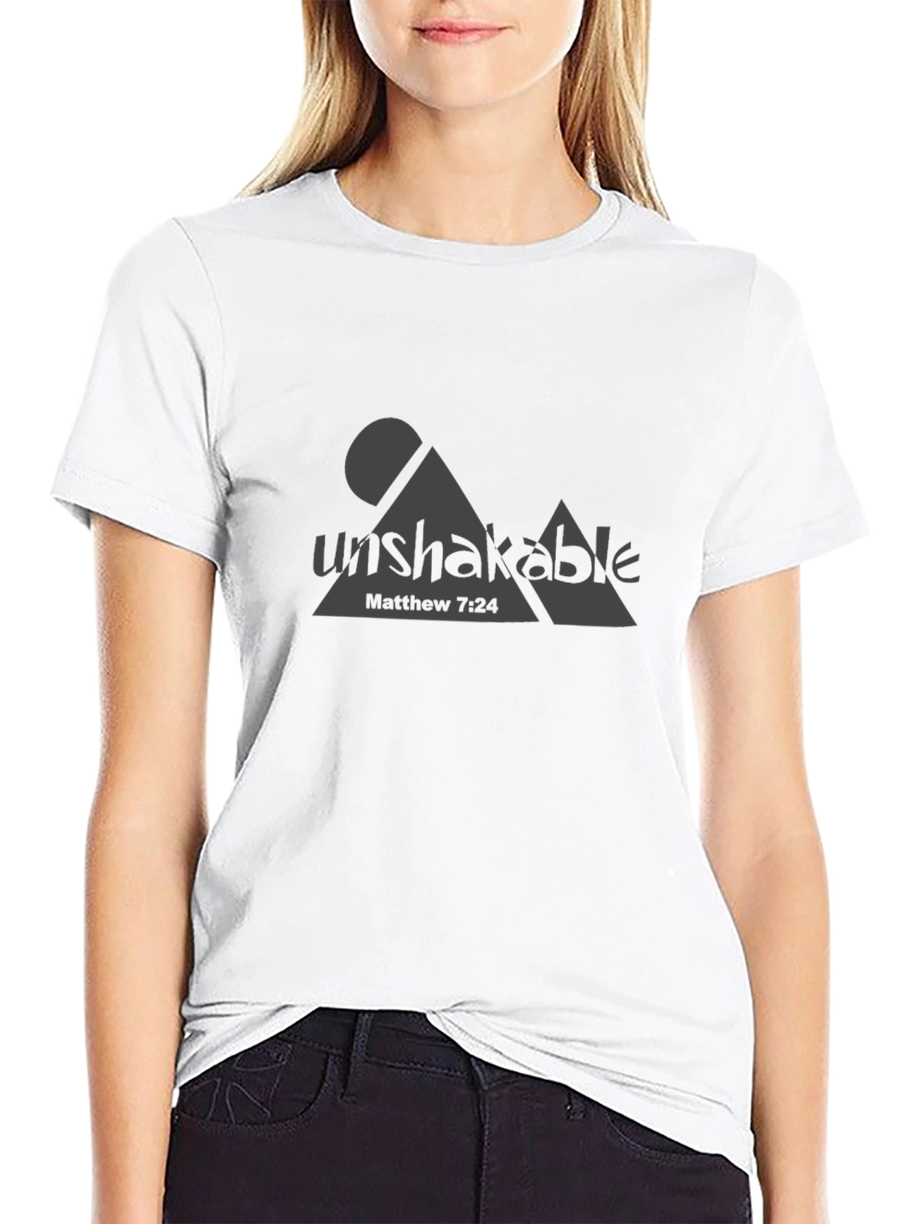 Unshakable Matthew 7:24 Graphic Tee