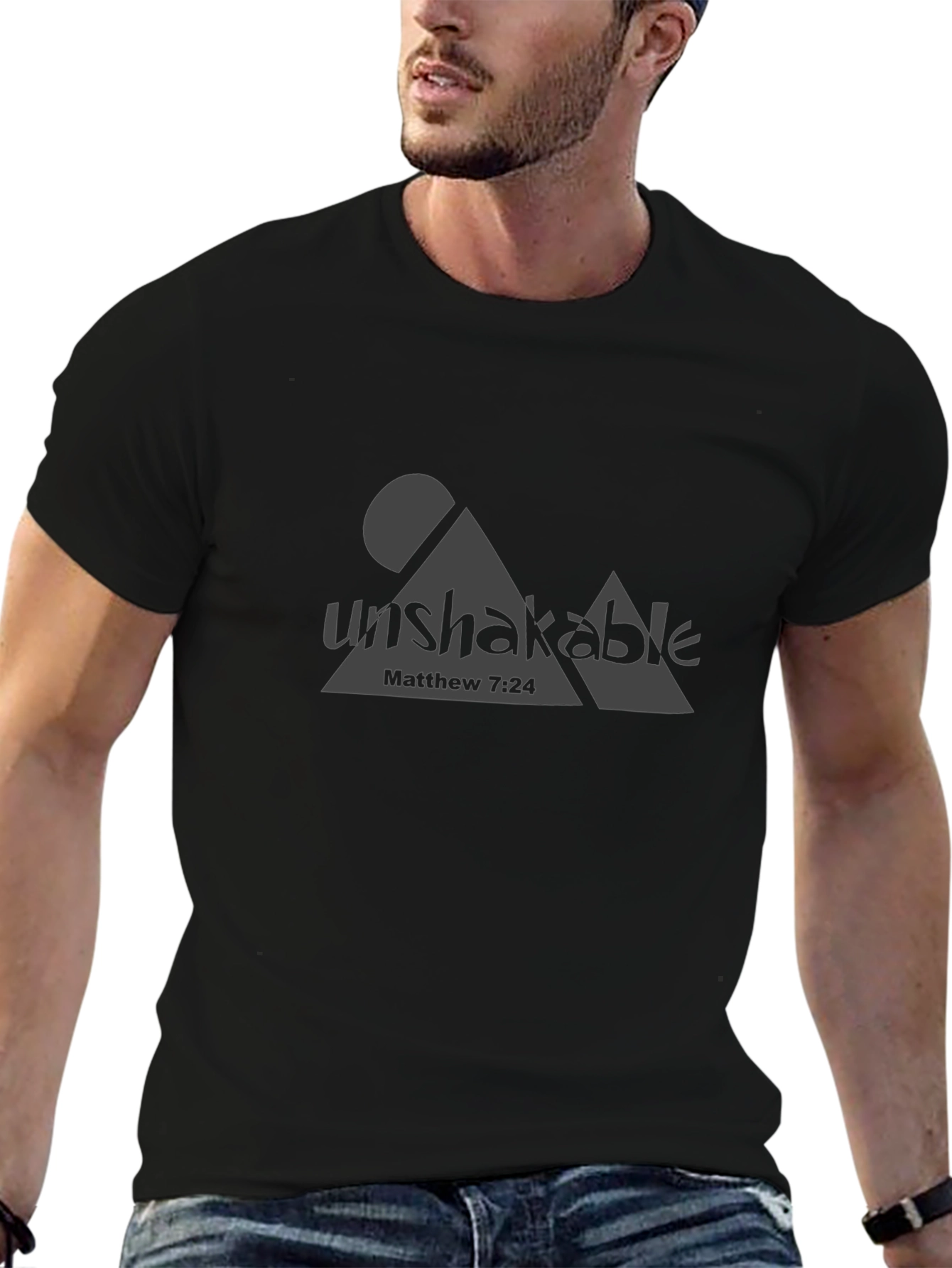 Unshakable Matthew 7:24 Graphic Tee