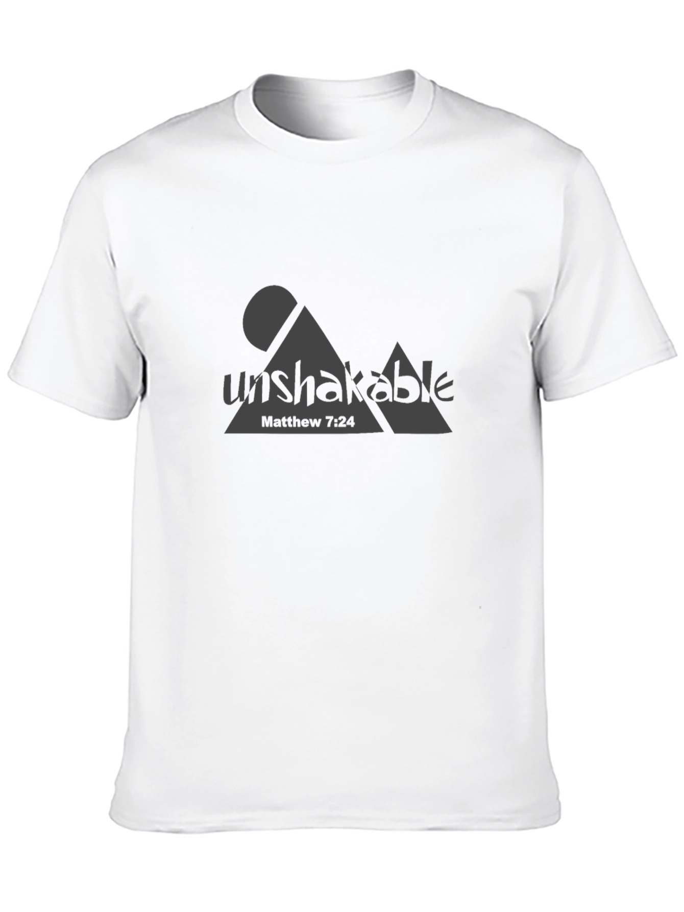 Unshakable Matthew 7:24 Graphic Tee
