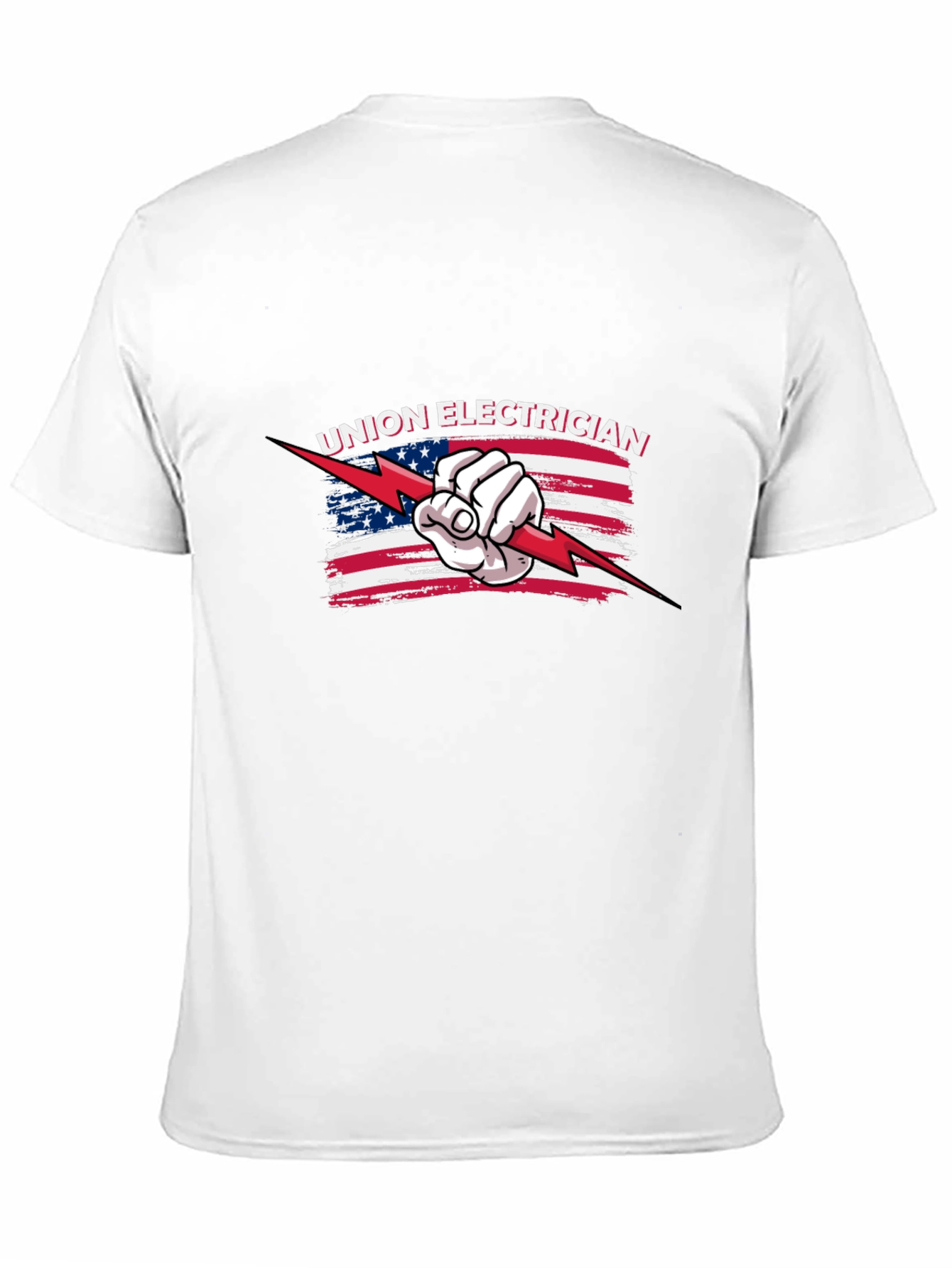 Union Electrician American Flag T-Shirt
