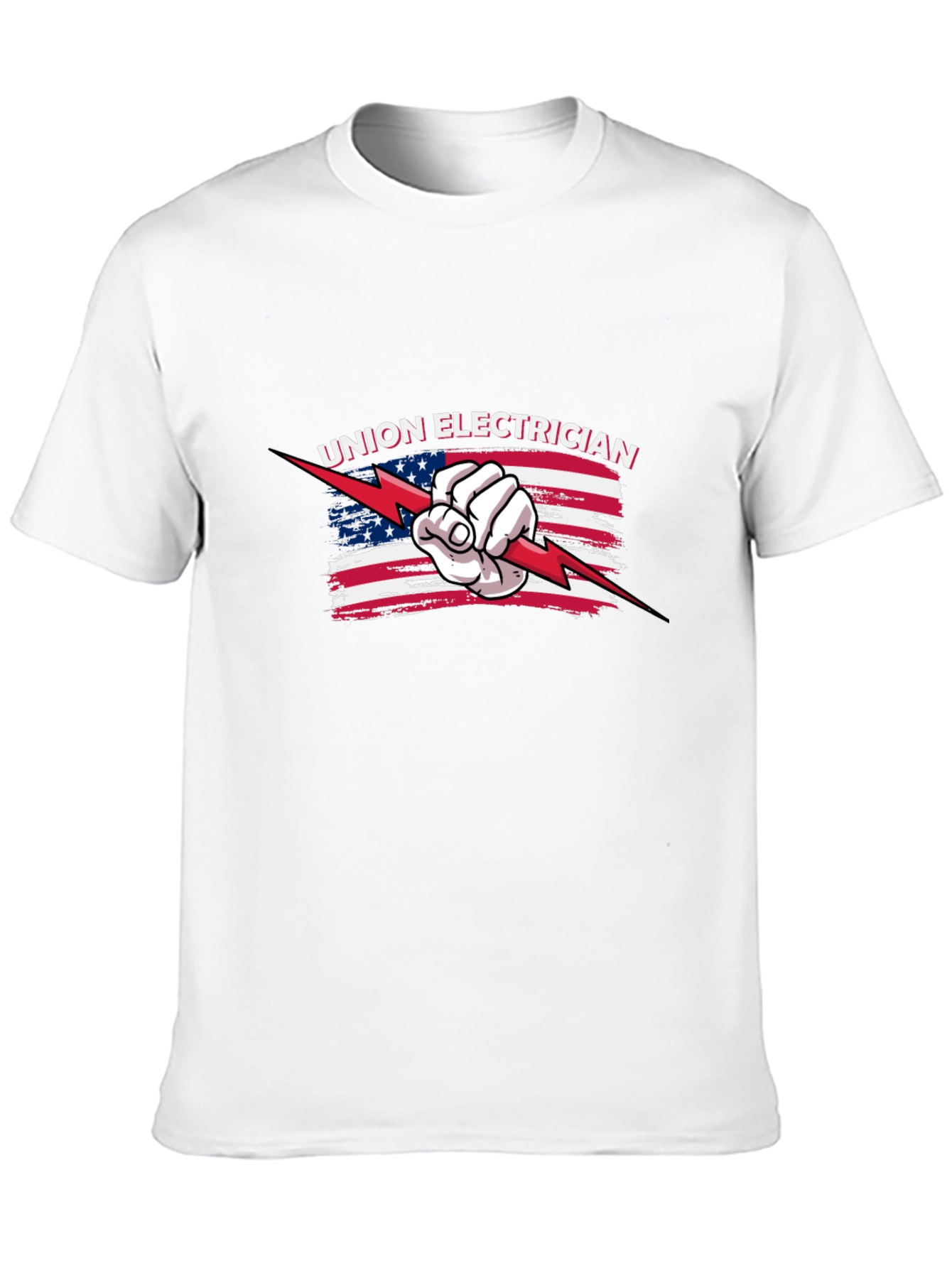 Union Electrician American Flag T-Shirt