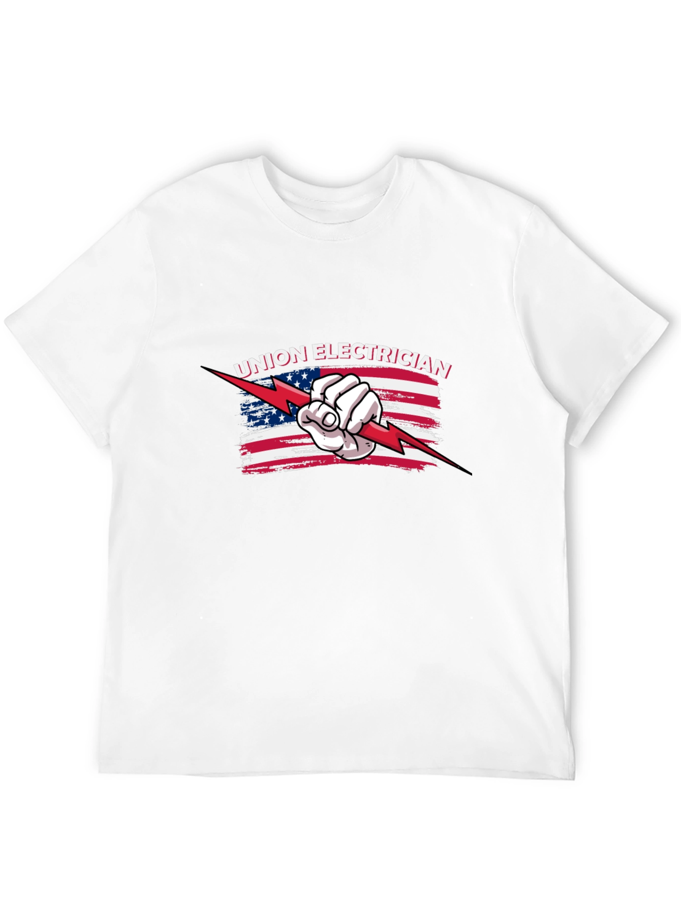 Union Electrician American Flag T-Shirt