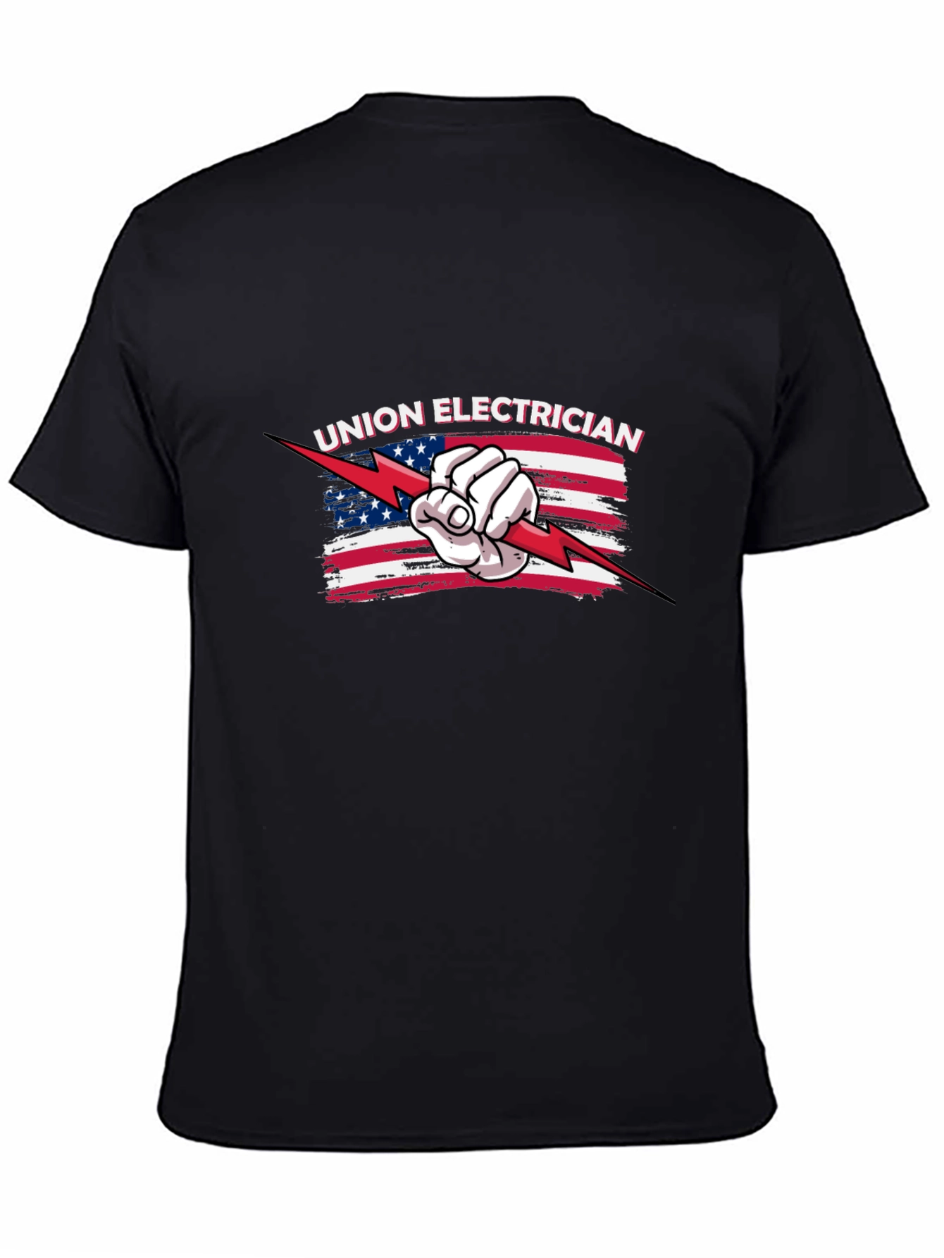 Union Electrician American Flag T-Shirt