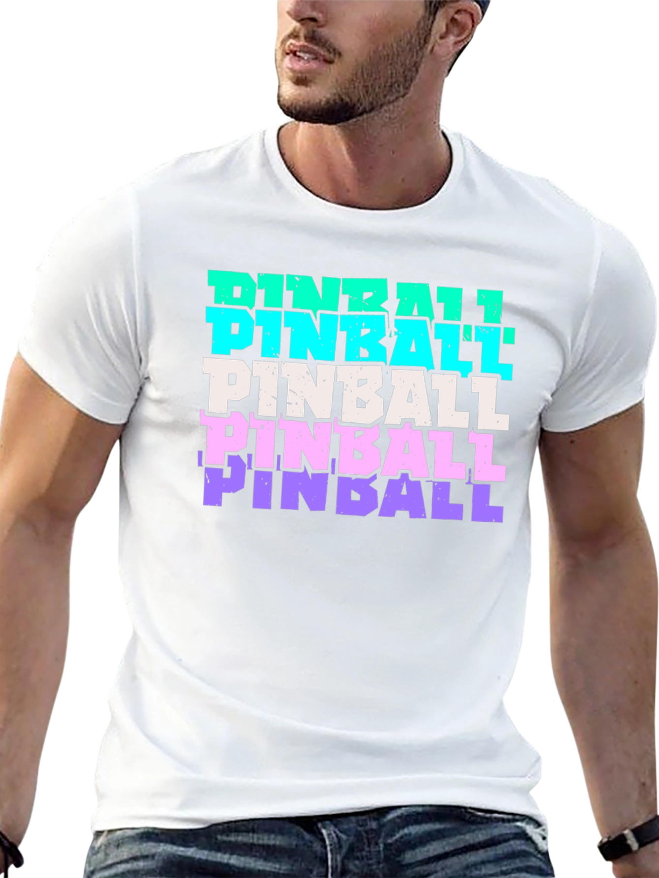 Retro Pinball Graphic Tee - Cool & Stylish!