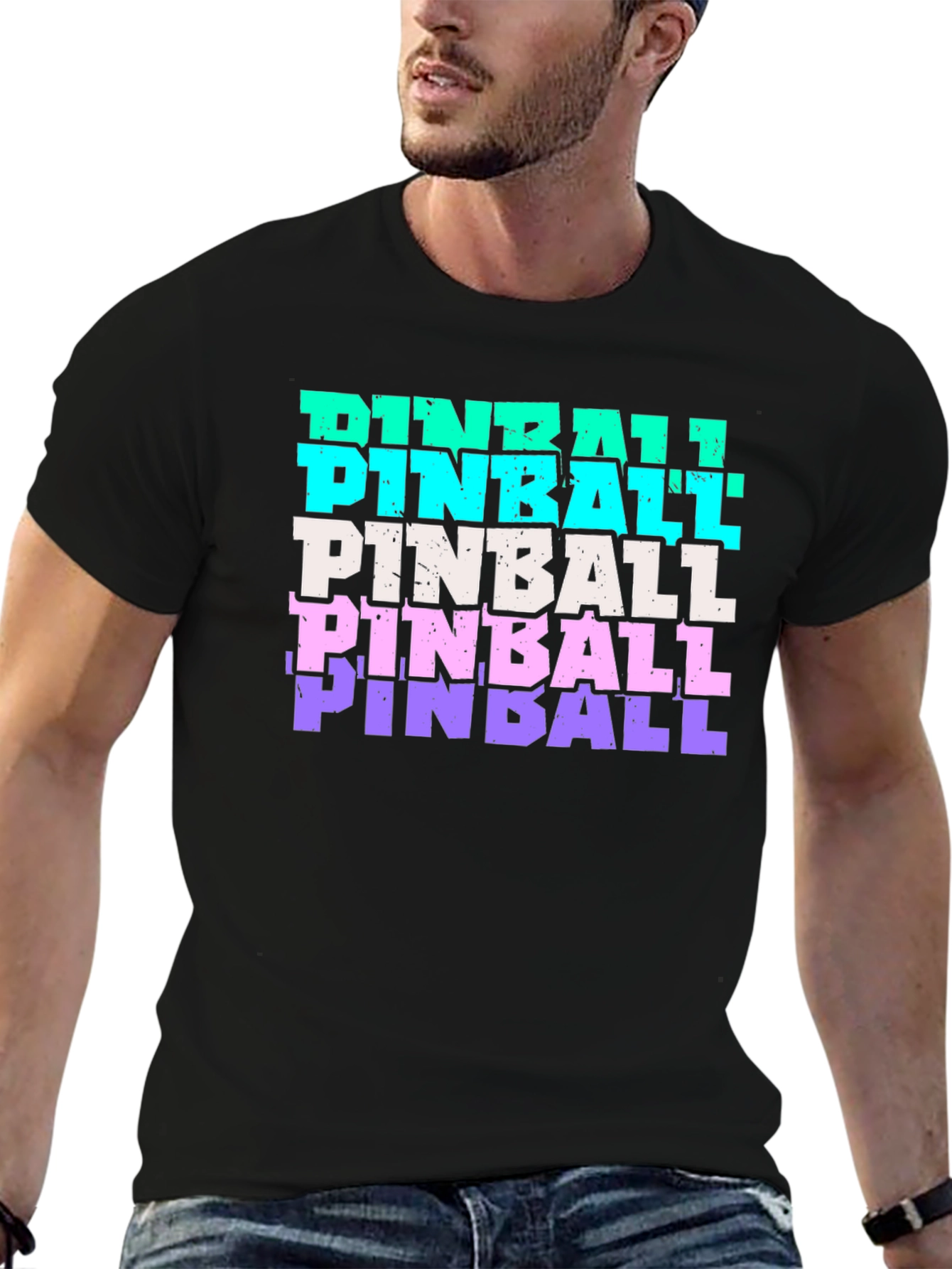 Retro Pinball Graphic Tee - Cool & Stylish!