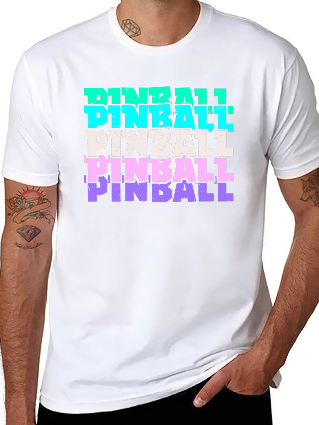 Retro Pinball Graphic Tee - Cool & Stylish!