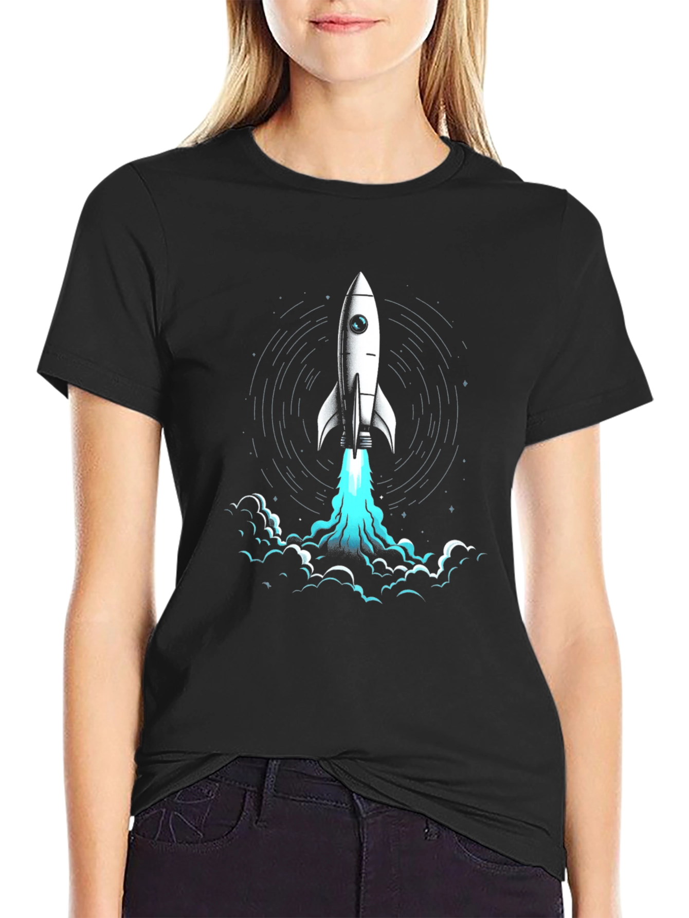 Rocket Launch Graphic Tee - Blast Off in Style!