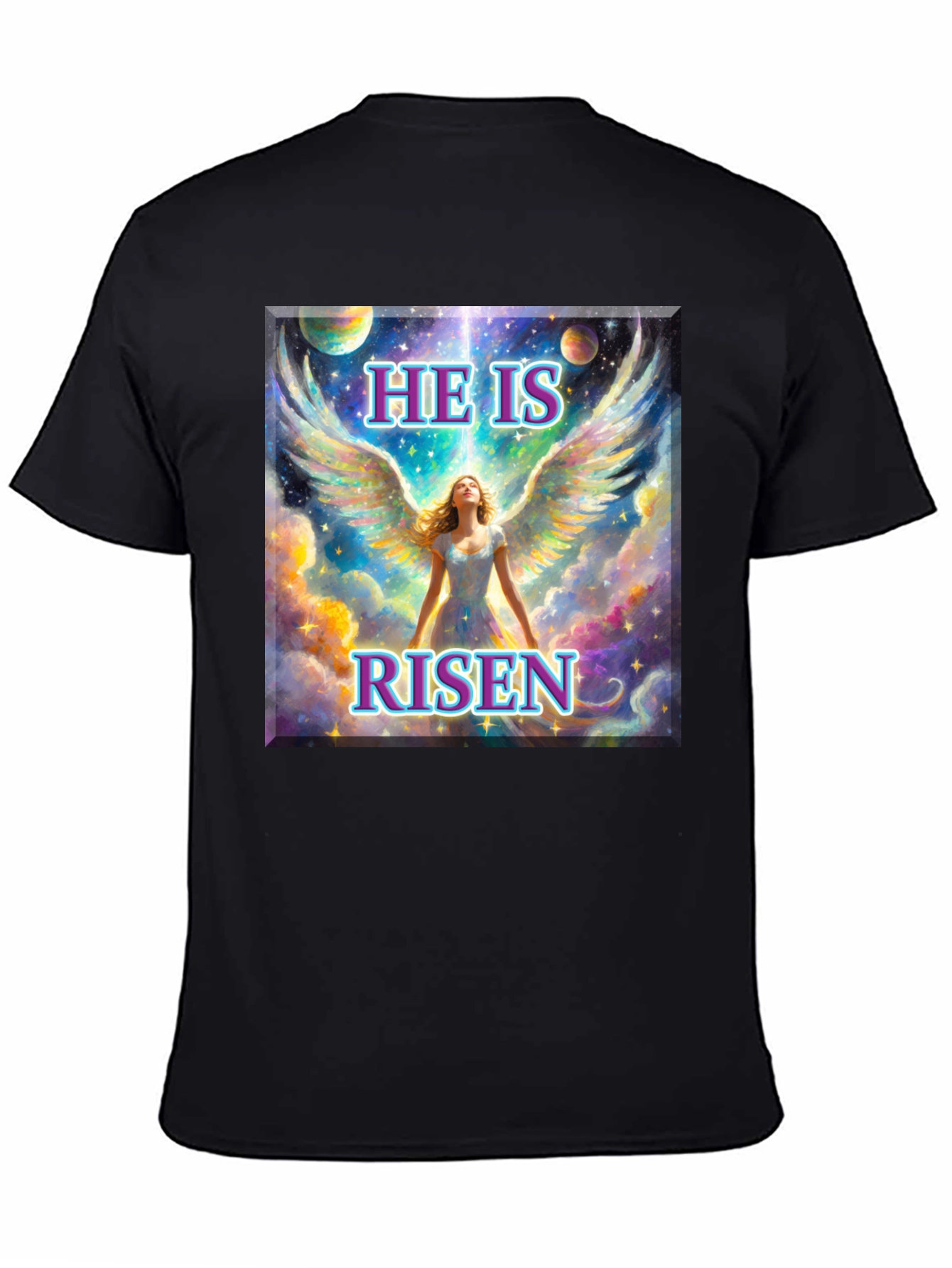 He is Risen Angel Wings T-Shirt